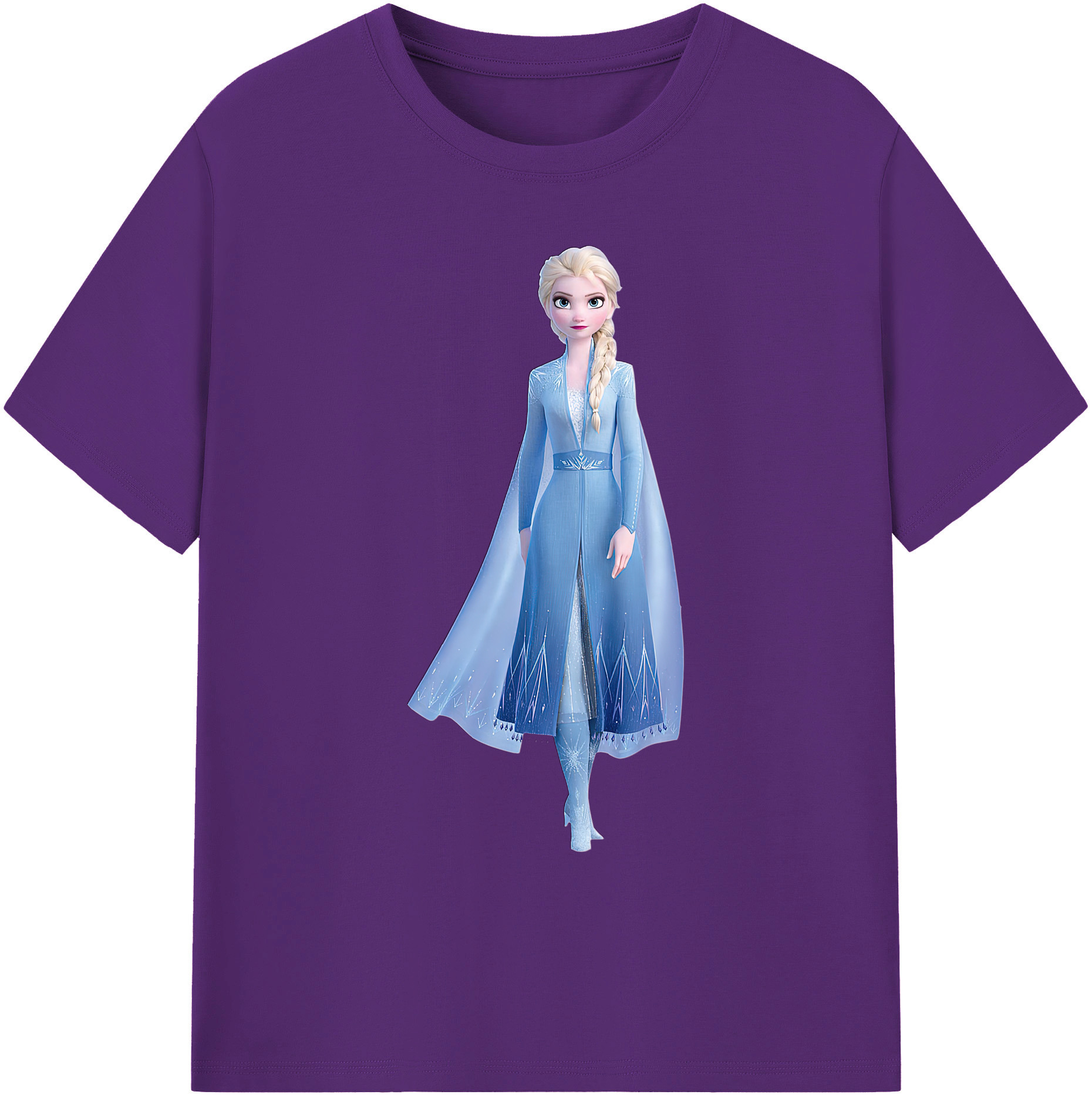 （画像用） アナと雪の女王 アンナ エルサ Frozen Anna Elsa 綿100％ メンズ半袖Tシャツ｜肌触りやわらか＆通気性