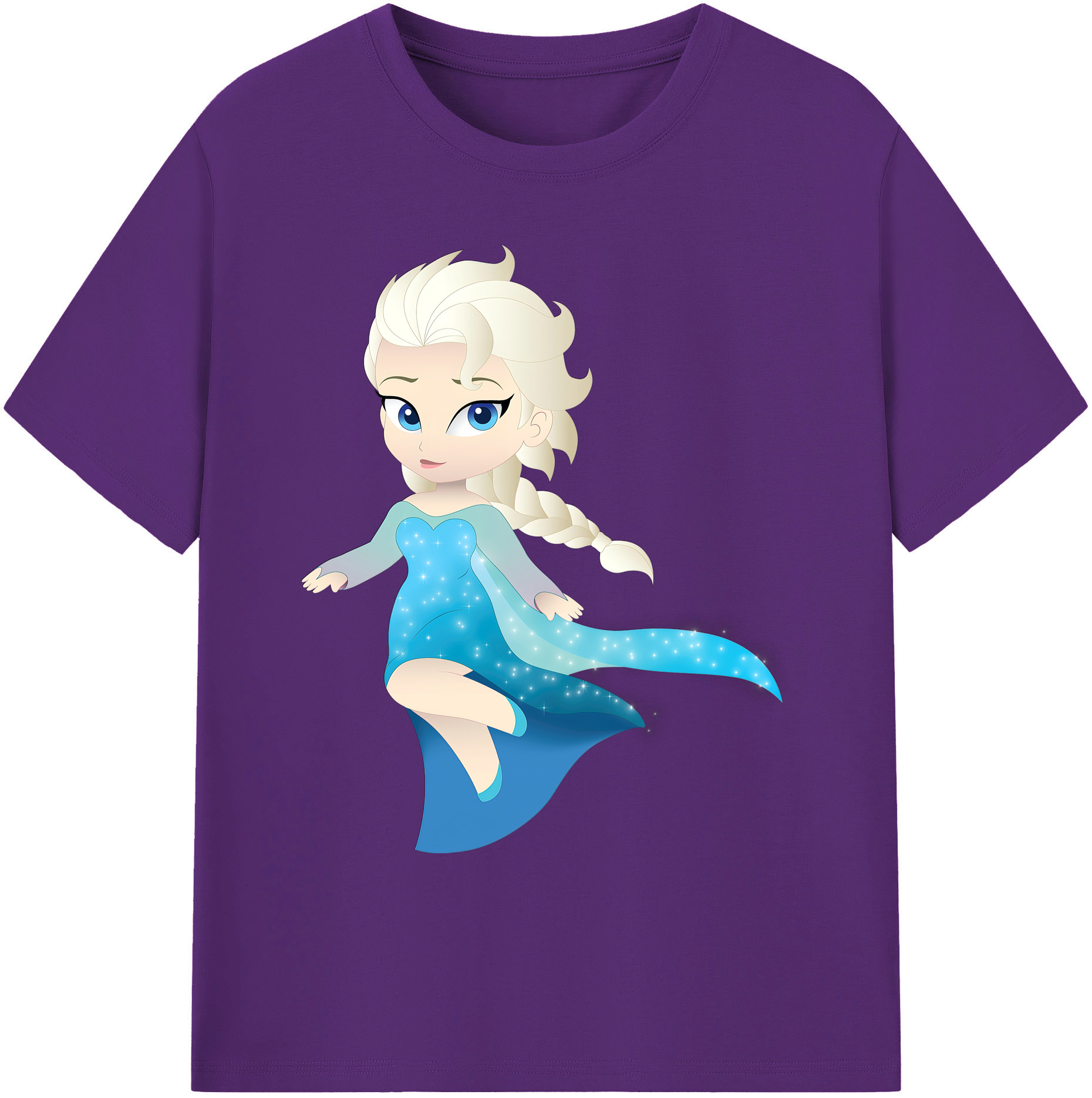 （画像用） アナと雪の女王 アンナ エルサ Frozen Anna Elsa 綿100％ メンズ半袖Tシャツ｜肌触りやわらか＆通気性