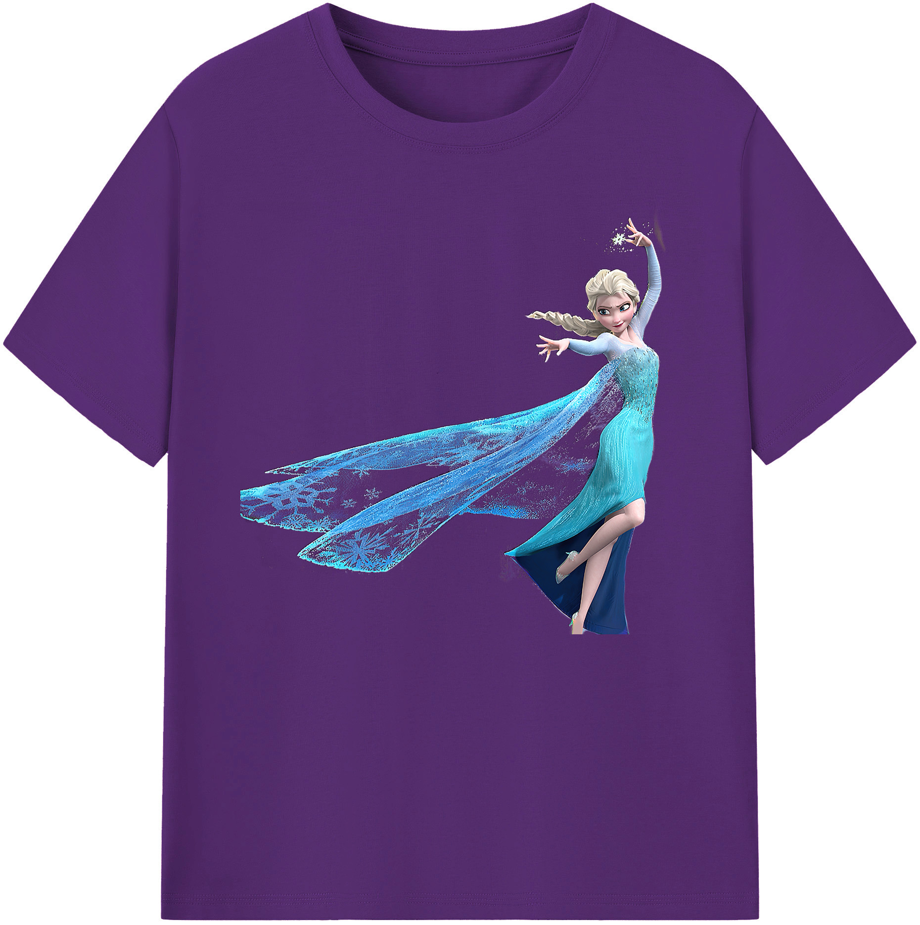 （画像用） アナと雪の女王 アンナ エルサ Frozen Anna Elsa 綿100％ メンズ半袖Tシャツ｜肌触りやわらか＆通気性