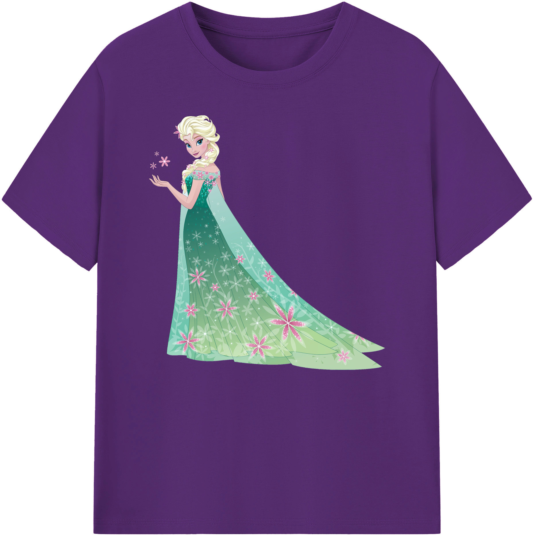 （画像用） アナと雪の女王 アンナ エルサ Frozen Anna Elsa 綿100％ メンズ半袖Tシャツ｜肌触りやわらか＆通気性