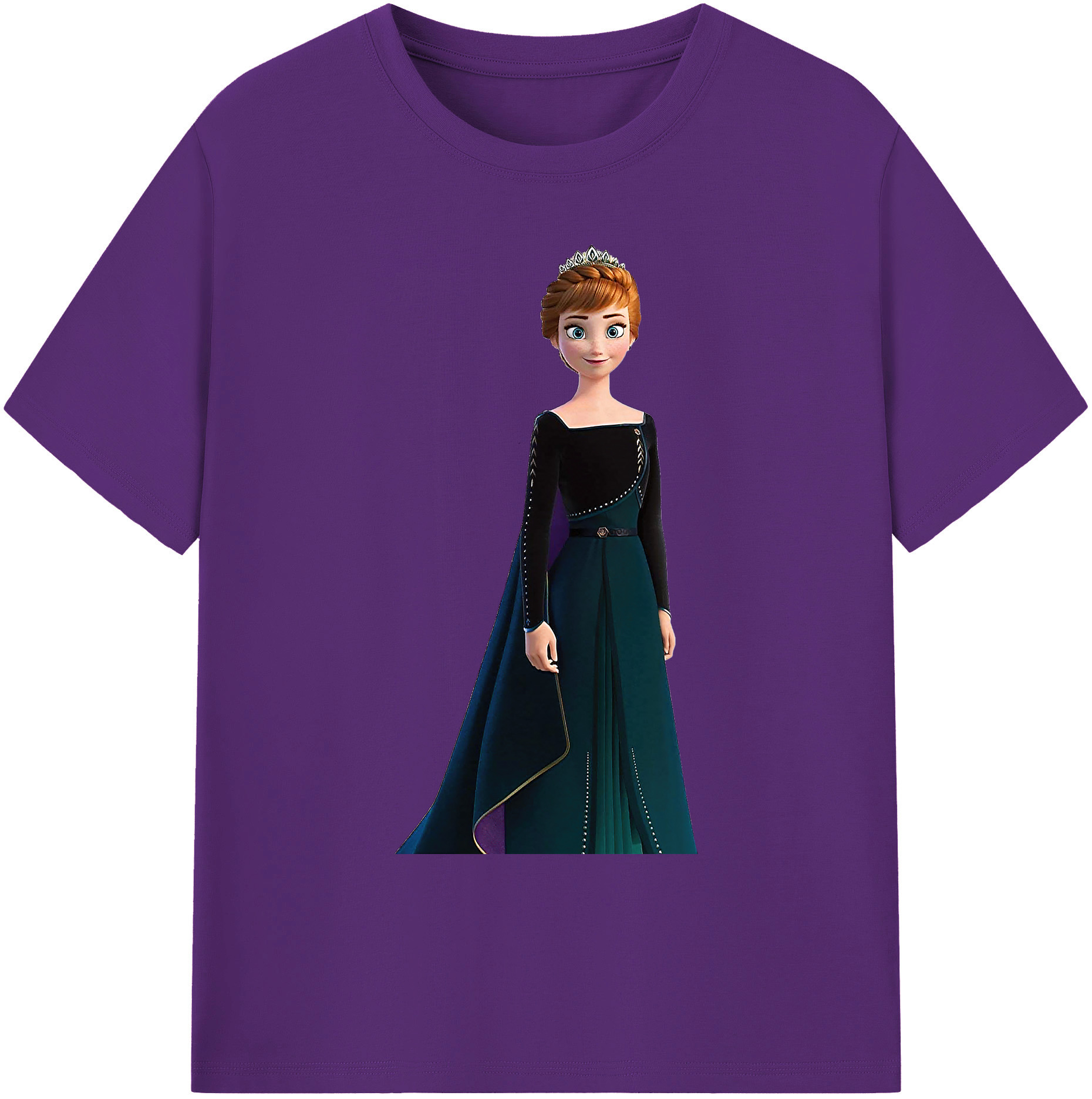 （画像用） アナと雪の女王 アンナ エルサ Frozen Anna Elsa 綿100％ メンズ半袖Tシャツ｜肌触りやわらか＆通気性