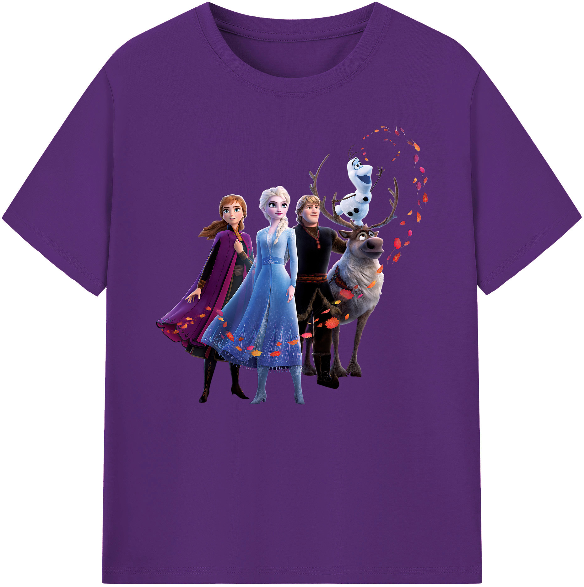 （画像用） アナと雪の女王 アンナ エルサ Frozen Anna Elsa 綿100％ メンズ半袖Tシャツ｜肌触りやわらか＆通気性