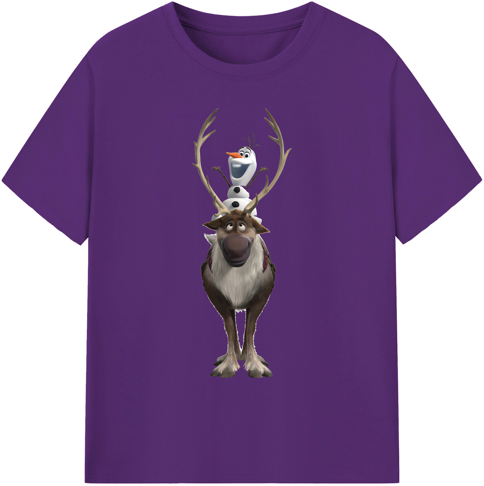 （画像用） アナと雪の女王 アンナ エルサ Frozen Anna Elsa 綿100％ メンズ半袖Tシャツ｜肌触りやわらか＆通気性