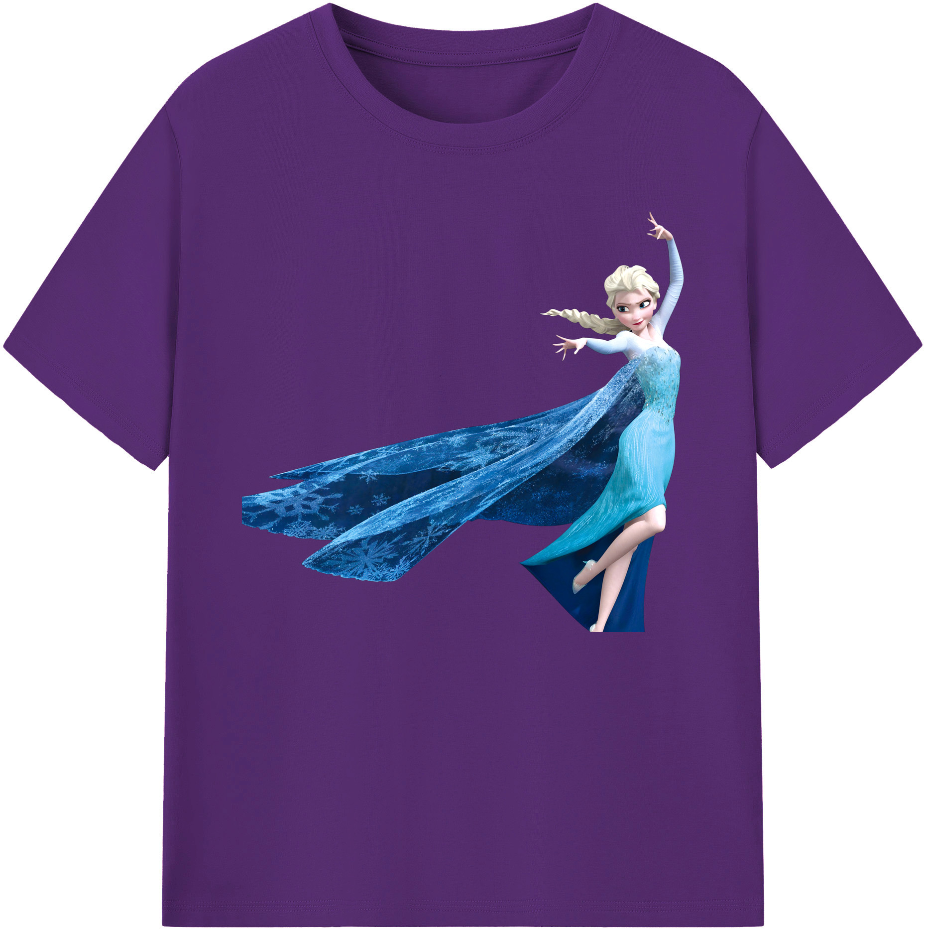 （画像用） アナと雪の女王 アンナ エルサ Frozen Anna Elsa 綿100％ メンズ半袖Tシャツ｜肌触りやわらか＆通気性
