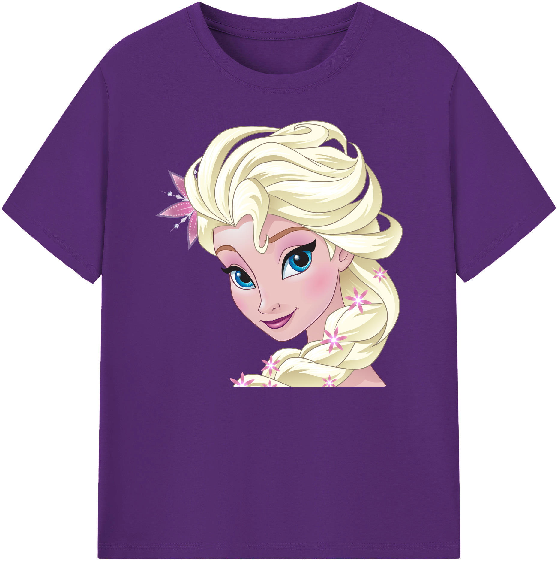 （画像用） アナと雪の女王 アンナ エルサ Frozen Anna Elsa 綿100％ メンズ半袖Tシャツ｜肌触りやわらか＆通気性