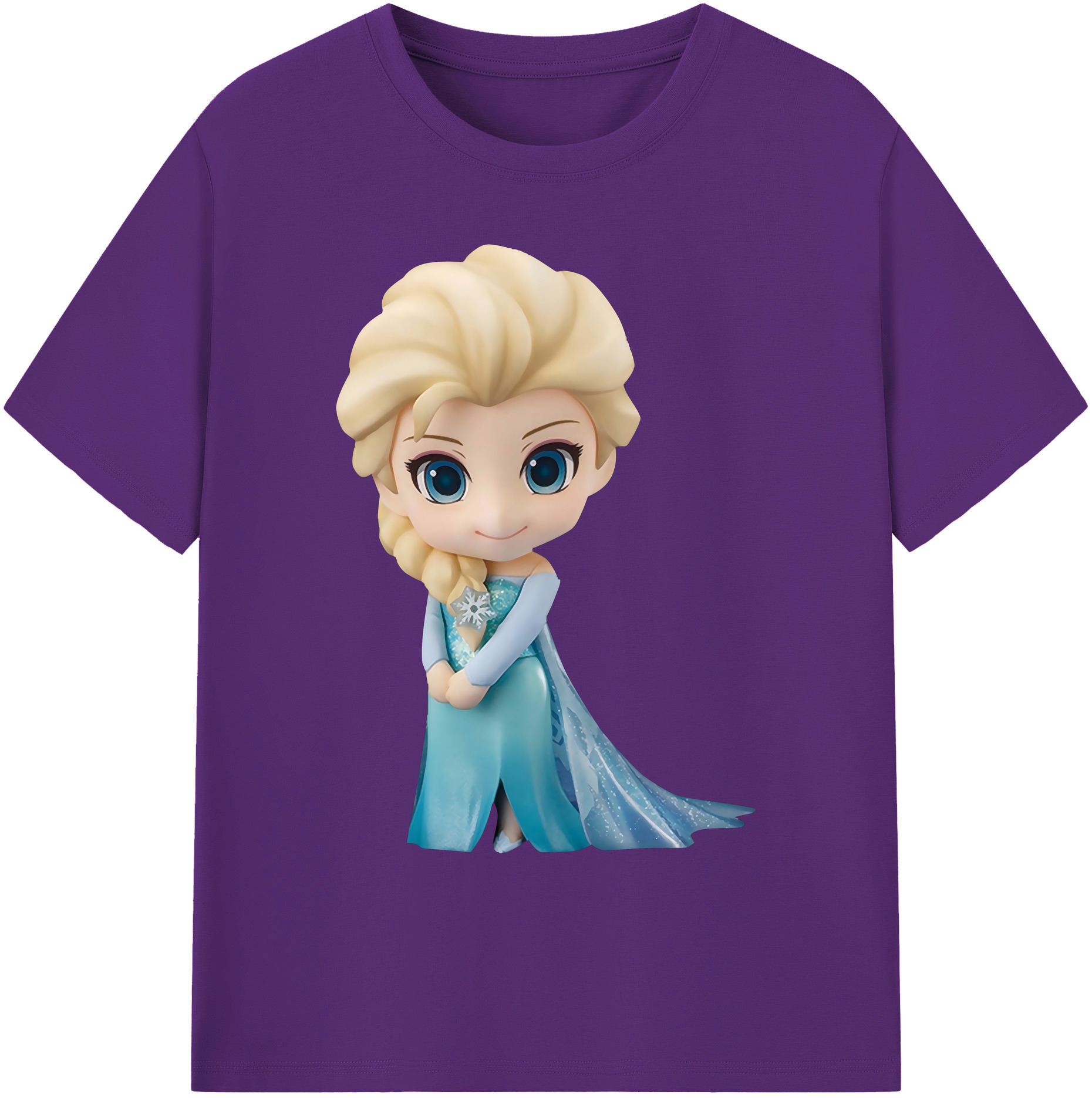 （画像用） アナと雪の女王 アンナ エルサ Frozen Anna Elsa 綿100％ メンズ半袖Tシャツ｜肌触りやわらか＆通気性