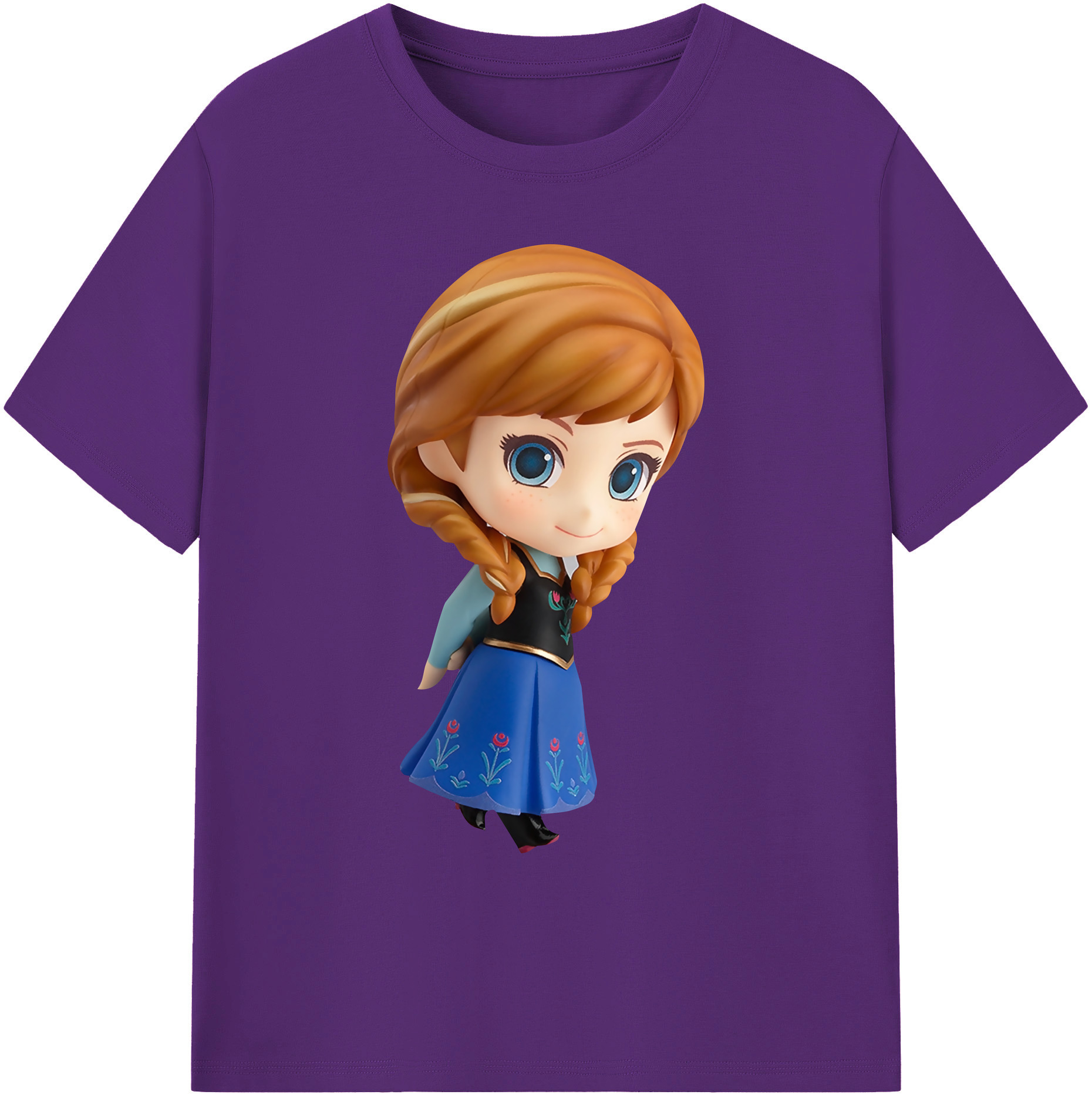 （画像用） アナと雪の女王 アンナ エルサ Frozen Anna Elsa 綿100％ メンズ半袖Tシャツ｜肌触りやわらか＆通気性