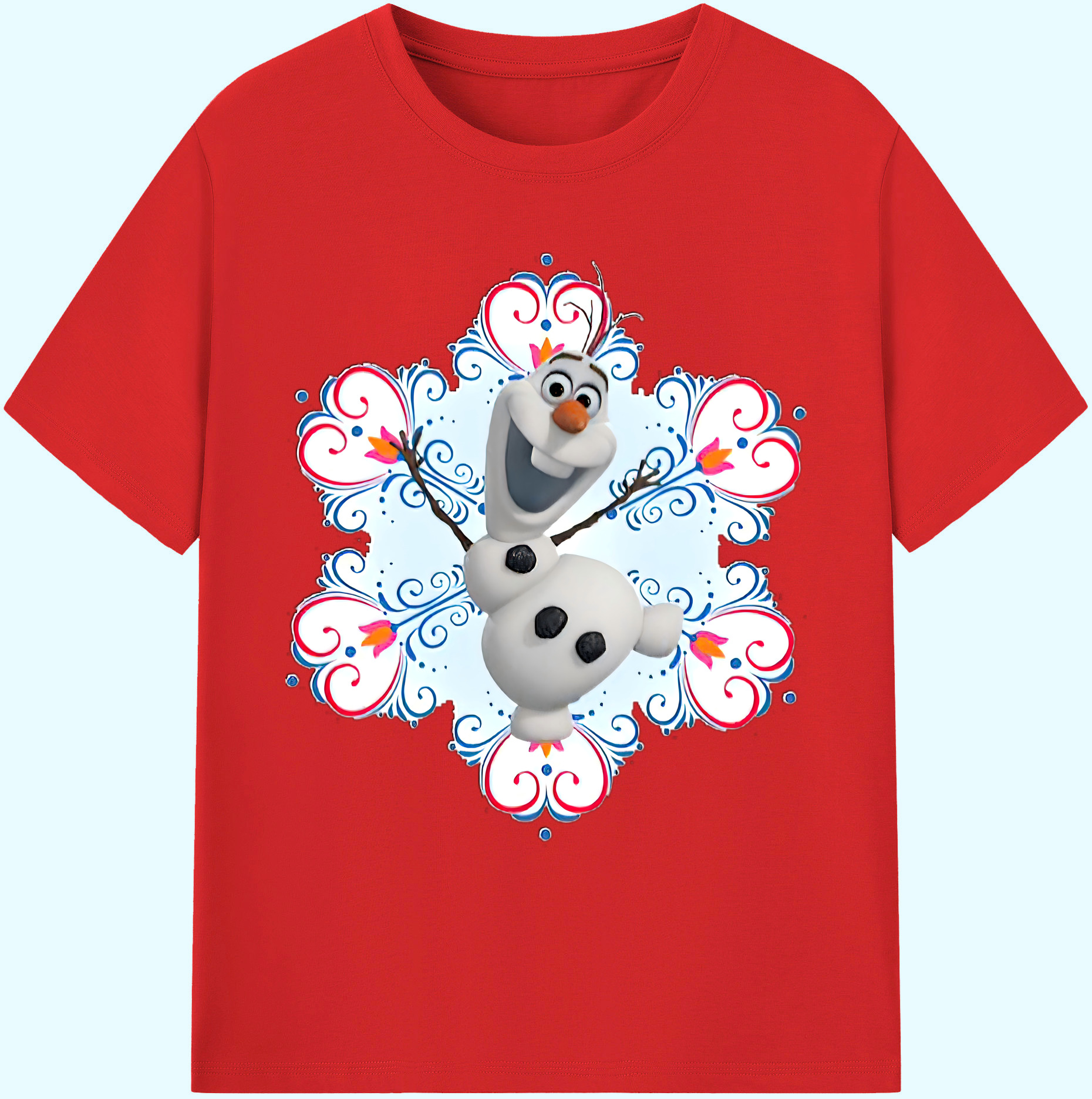 （画像用） アナと雪の女王 アンナ エルサ Frozen Anna Elsa 綿100％ メンズ半袖Tシャツ｜肌触りやわらか＆通気性