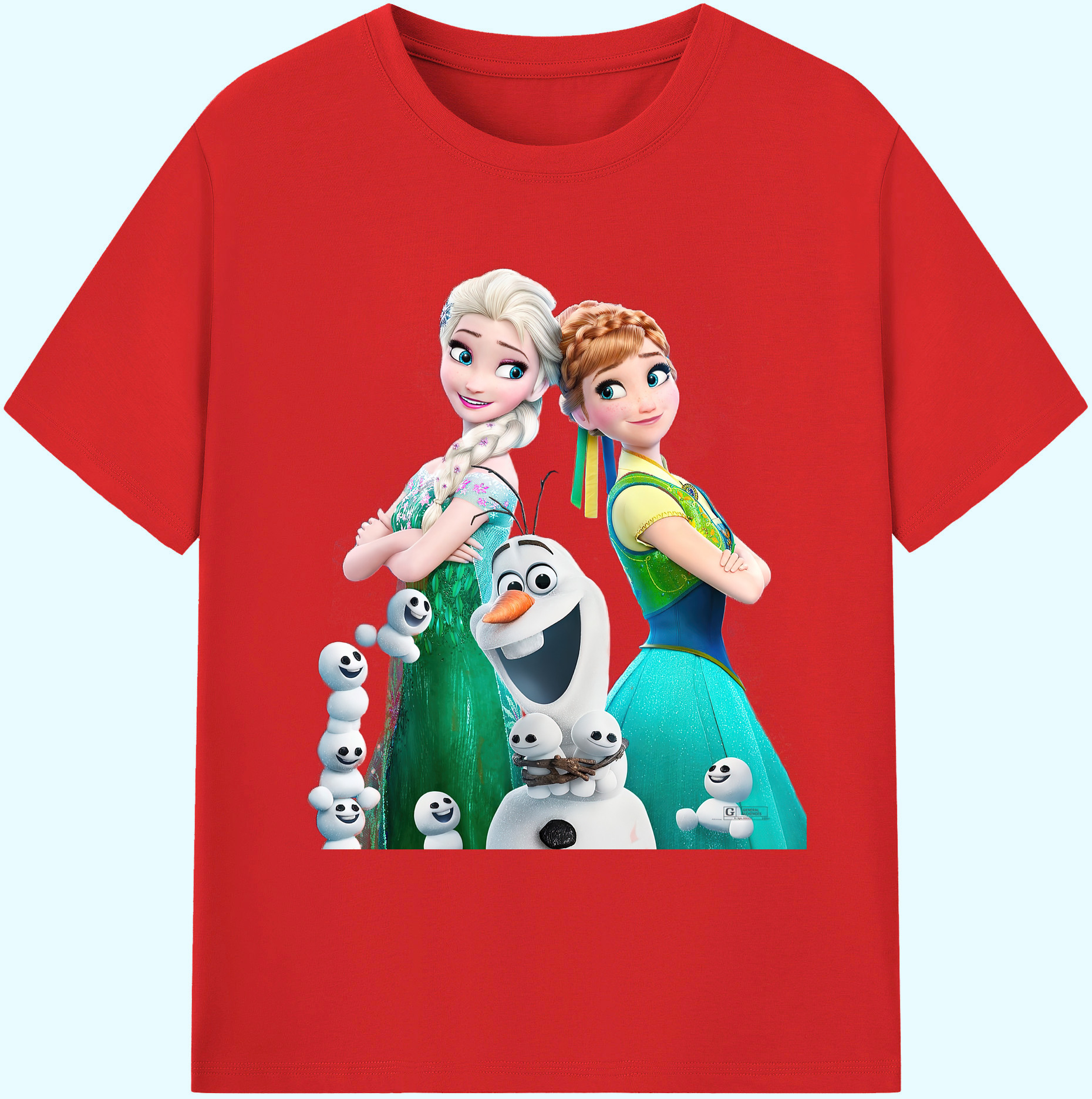 （画像用） アナと雪の女王 アンナ エルサ Frozen Anna Elsa 綿100％ メンズ半袖Tシャツ｜肌触りやわらか＆通気性