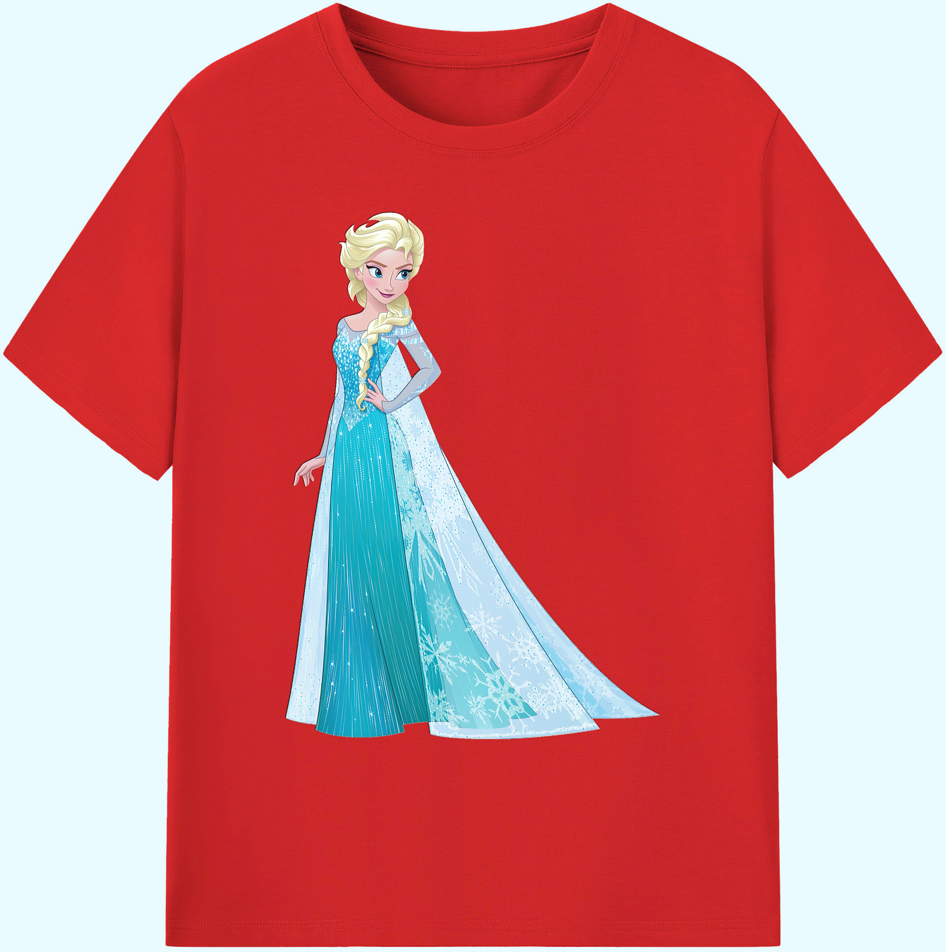 （画像用） アナと雪の女王 アンナ エルサ Frozen Anna Elsa 綿100％ メンズ半袖Tシャツ｜肌触りやわらか＆通気性
