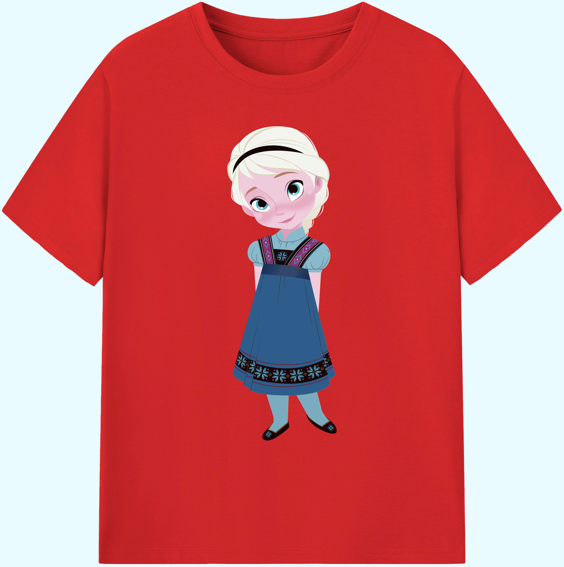 （画像用） アナと雪の女王 アンナ エルサ Frozen Anna Elsa 綿100％ メンズ半袖Tシャツ｜肌触りやわらか＆通気性