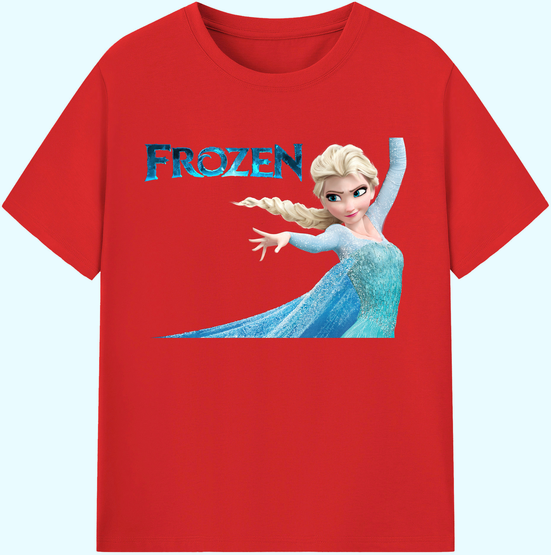 （画像用） アナと雪の女王 アンナ エルサ Frozen Anna Elsa 綿100％ メンズ半袖Tシャツ｜肌触りやわらか＆通気性