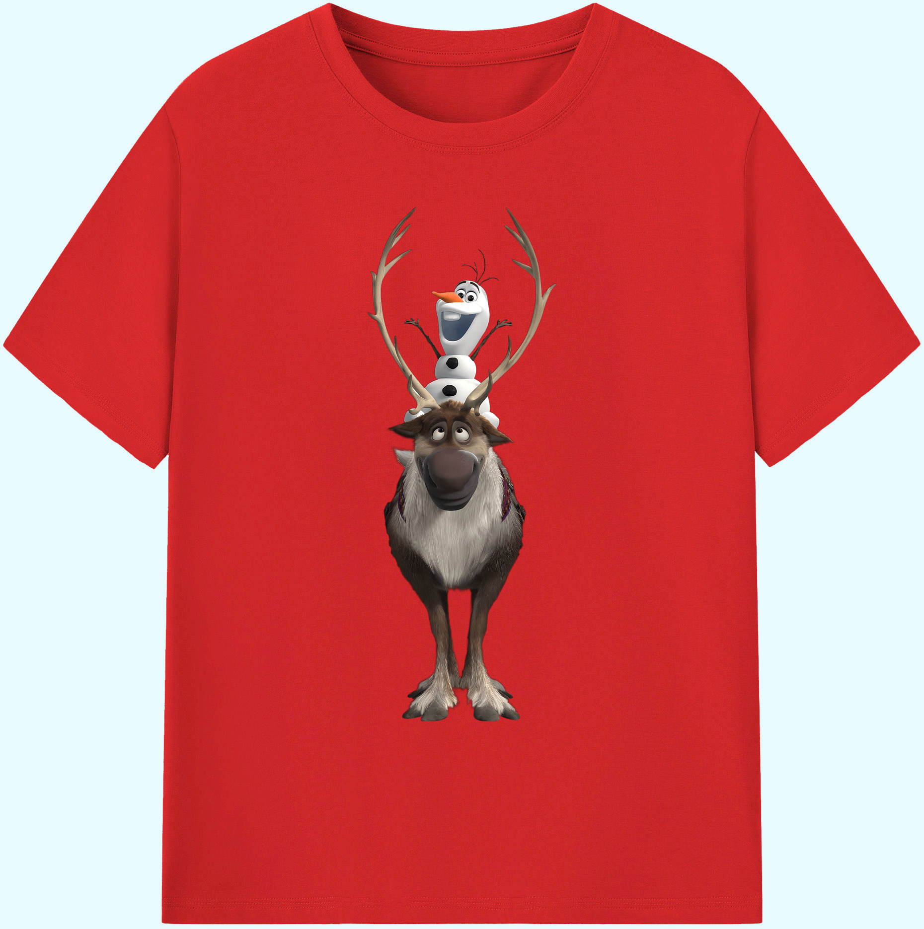 （画像用） アナと雪の女王 アンナ エルサ Frozen Anna Elsa 綿100％ メンズ半袖Tシャツ｜肌触りやわらか＆通気性