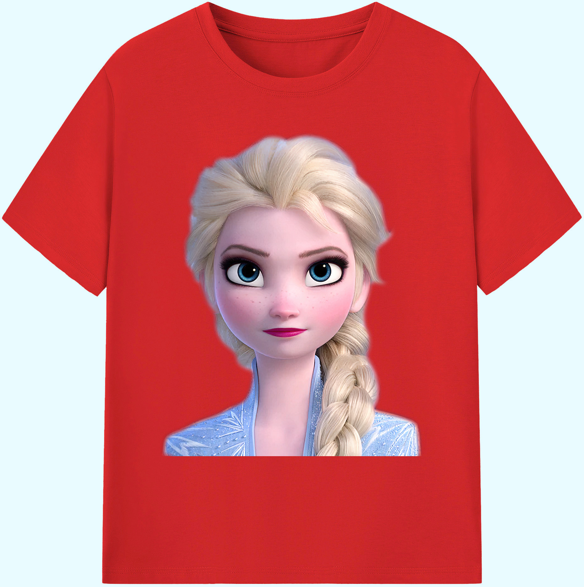 （画像用） アナと雪の女王 アンナ エルサ Frozen Anna Elsa 綿100％ メンズ半袖Tシャツ｜肌触りやわらか＆通気性