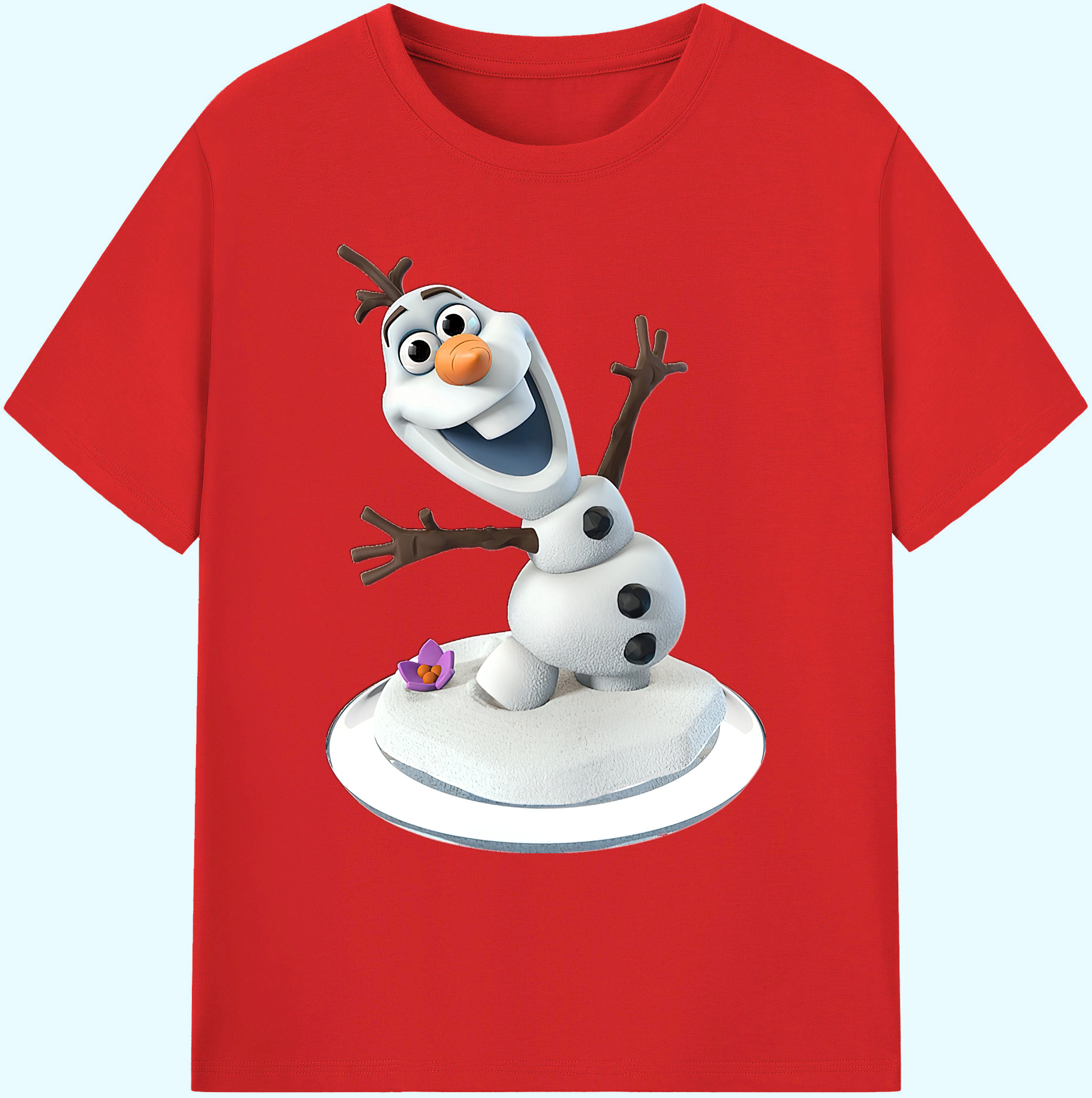 （画像用） アナと雪の女王 アンナ エルサ Frozen Anna Elsa 綿100％ メンズ半袖Tシャツ｜肌触りやわらか＆通気性