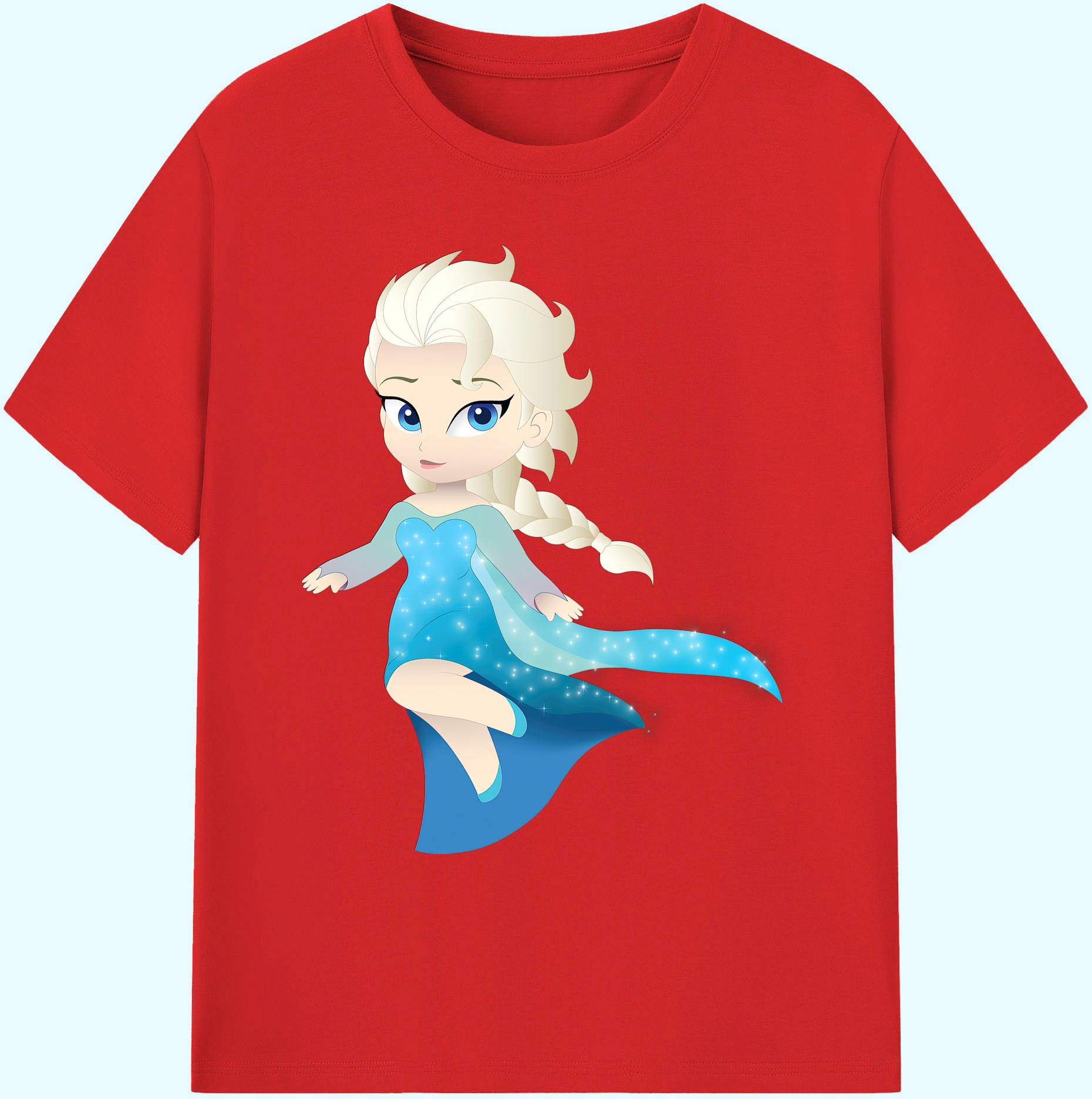（画像用） アナと雪の女王 アンナ エルサ Frozen Anna Elsa 綿100％ メンズ半袖Tシャツ｜肌触りやわらか＆通気性