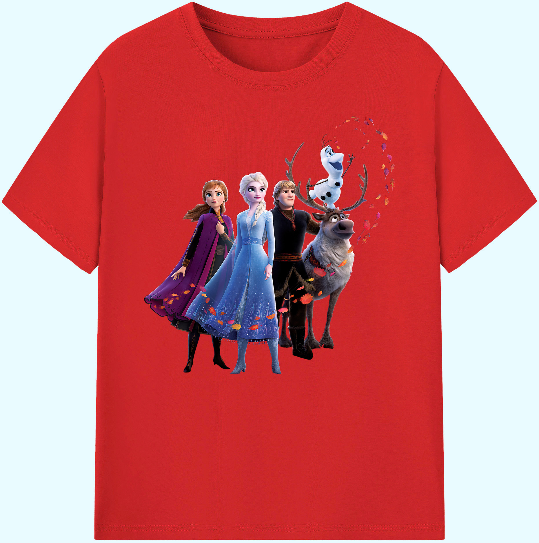 （画像用） アナと雪の女王 アンナ エルサ Frozen Anna Elsa 綿100％ メンズ半袖Tシャツ｜肌触りやわらか＆通気性