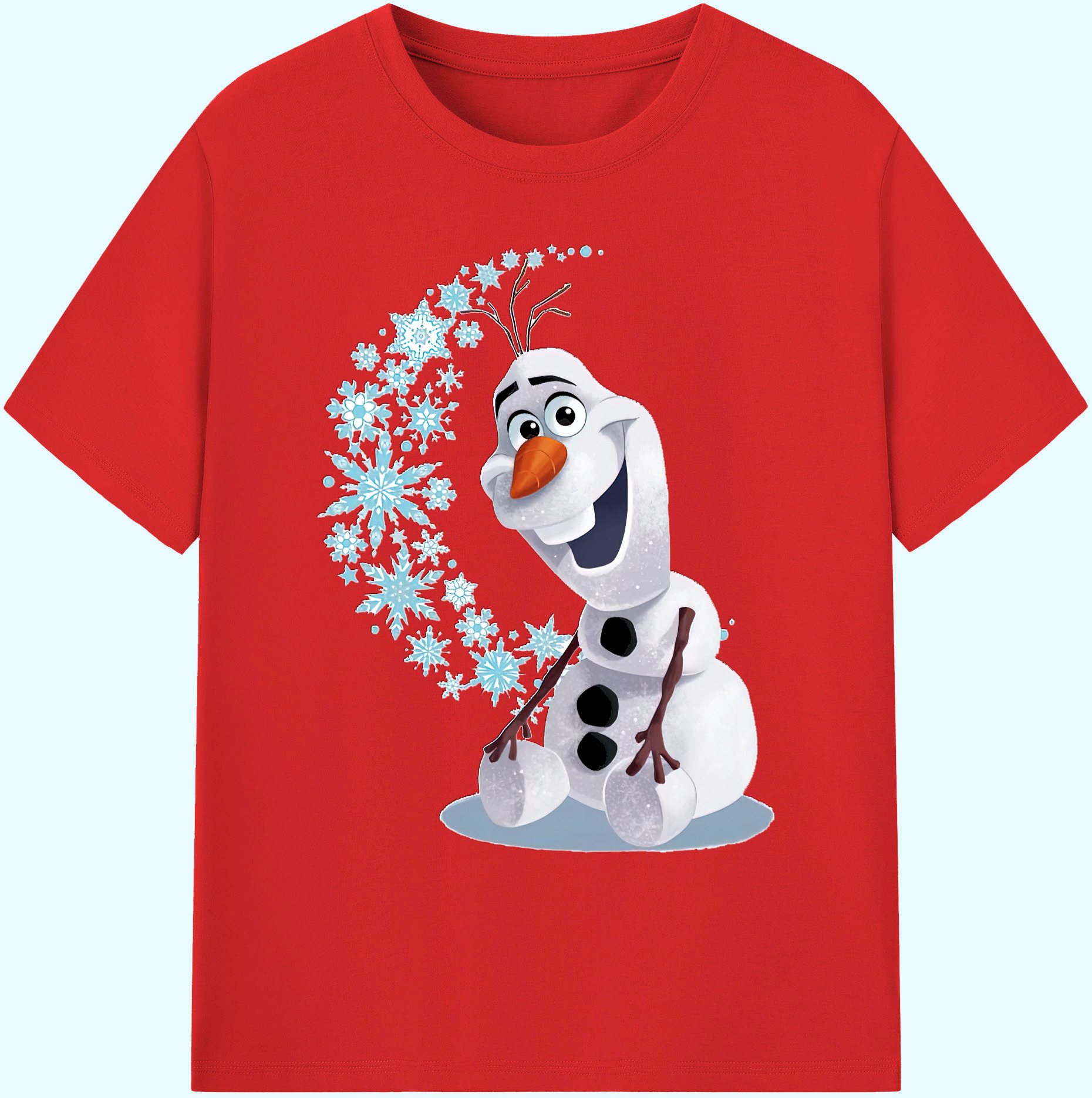 （画像用） アナと雪の女王 アンナ エルサ Frozen Anna Elsa 綿100％ メンズ半袖Tシャツ｜肌触りやわらか＆通気性