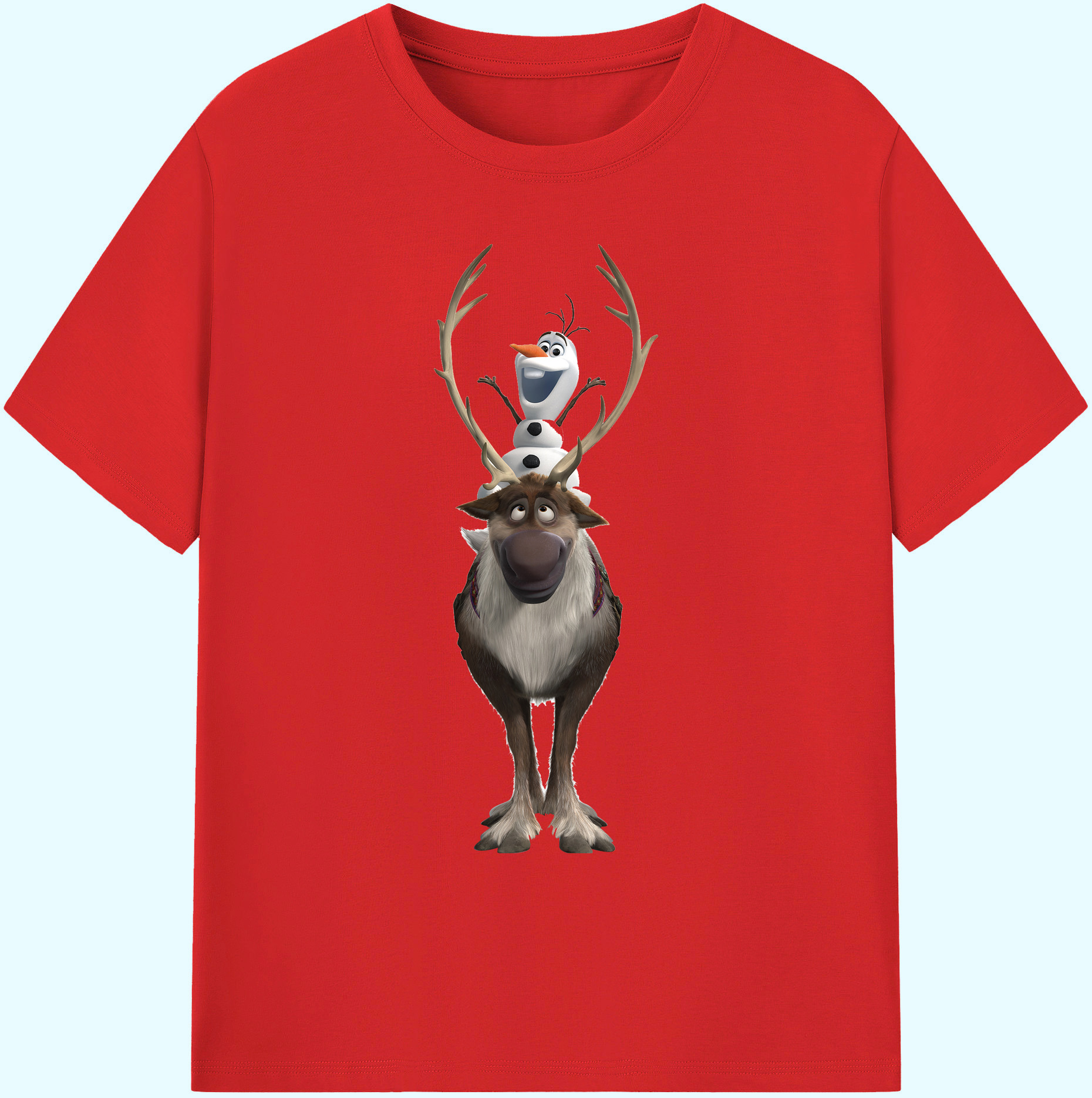 （画像用） アナと雪の女王 アンナ エルサ Frozen Anna Elsa 綿100％ メンズ半袖Tシャツ｜肌触りやわらか＆通気性