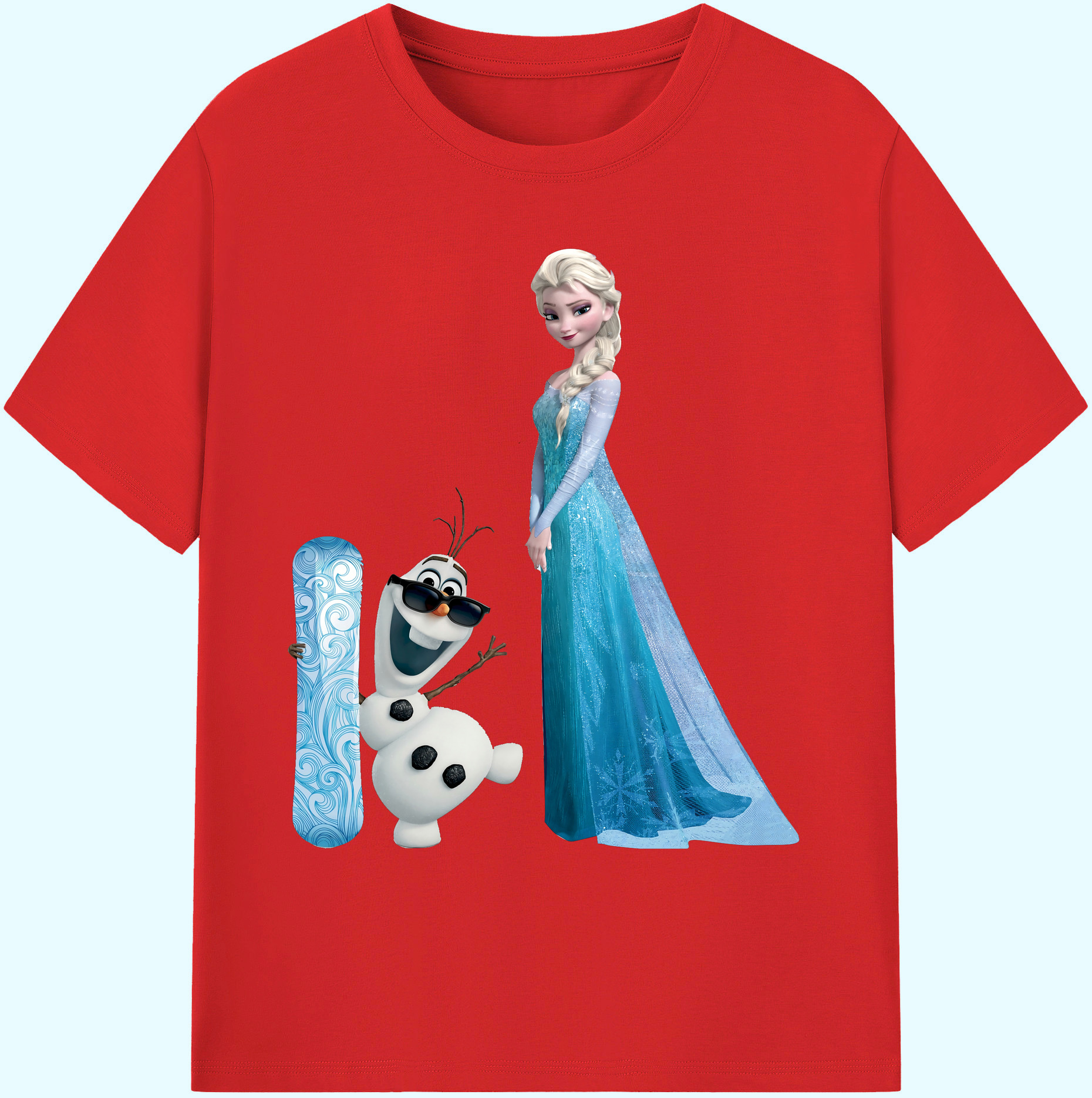 （画像用） アナと雪の女王 アンナ エルサ Frozen Anna Elsa 綿100％ メンズ半袖Tシャツ｜肌触りやわらか＆通気性