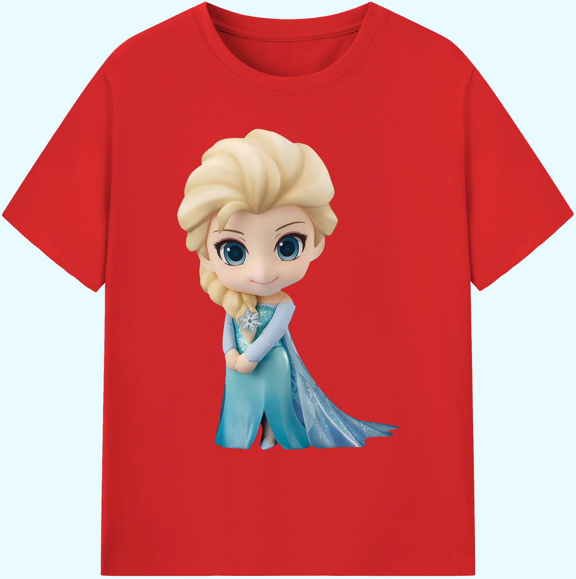 （画像用） アナと雪の女王 アンナ エルサ Frozen Anna Elsa 綿100％ メンズ半袖Tシャツ｜肌触りやわらか＆通気性