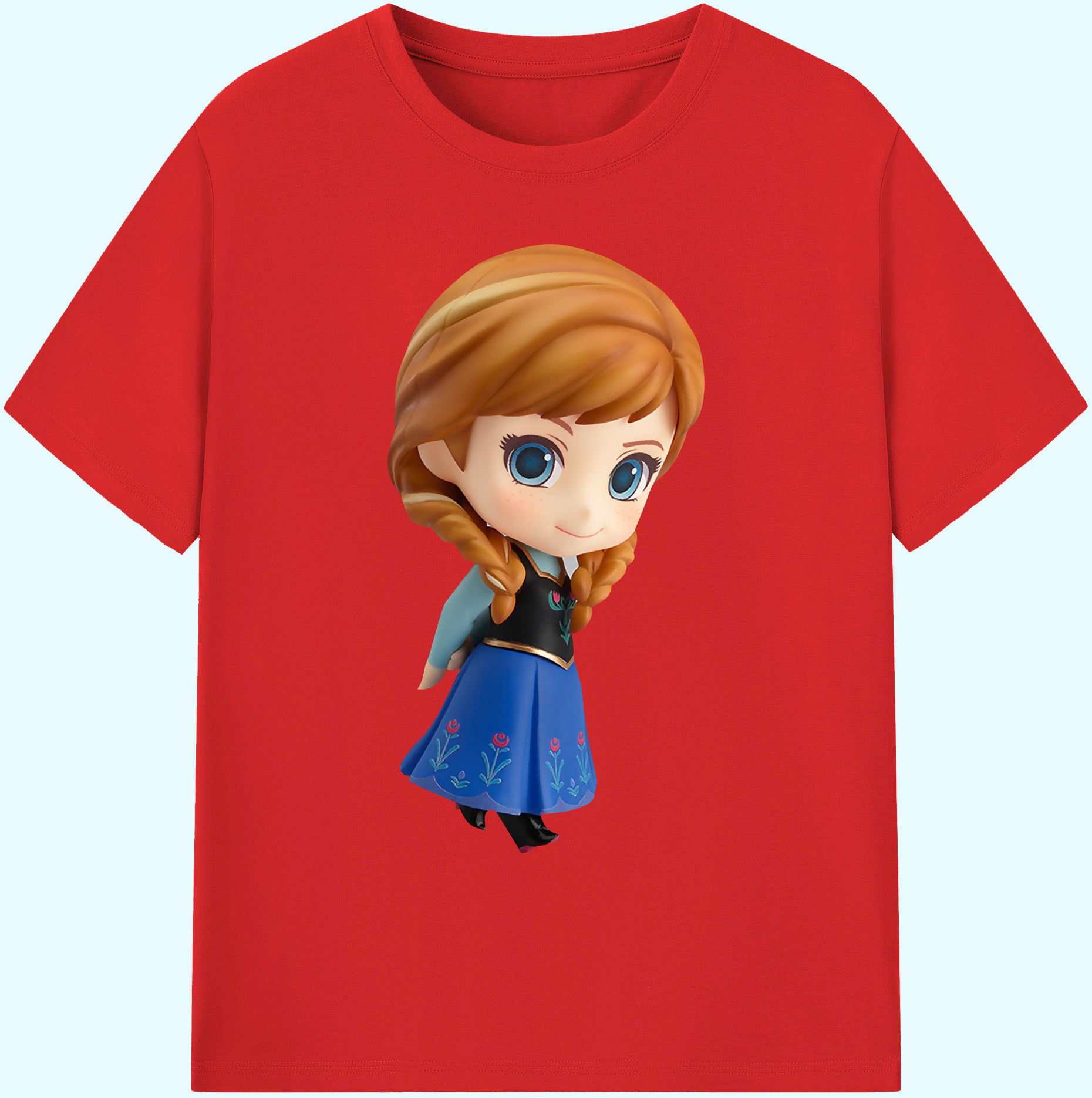 （画像用） アナと雪の女王 アンナ エルサ Frozen Anna Elsa 綿100％ メンズ半袖Tシャツ｜肌触りやわらか＆通気性