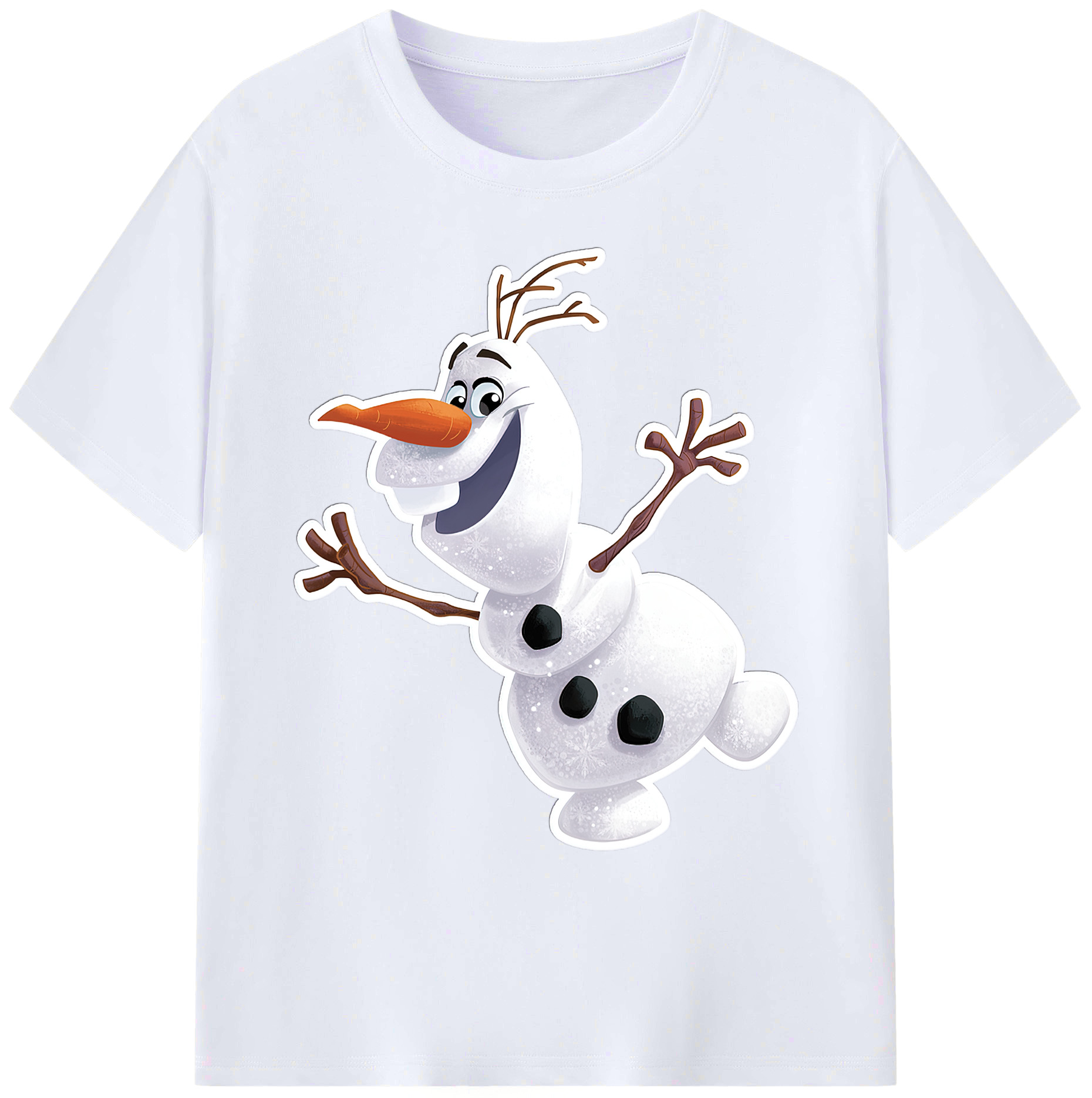 （画像用） アナと雪の女王 アンナ エルサ Frozen Anna Elsa 綿100％ メンズ半袖Tシャツ｜肌触りやわらか＆通気性