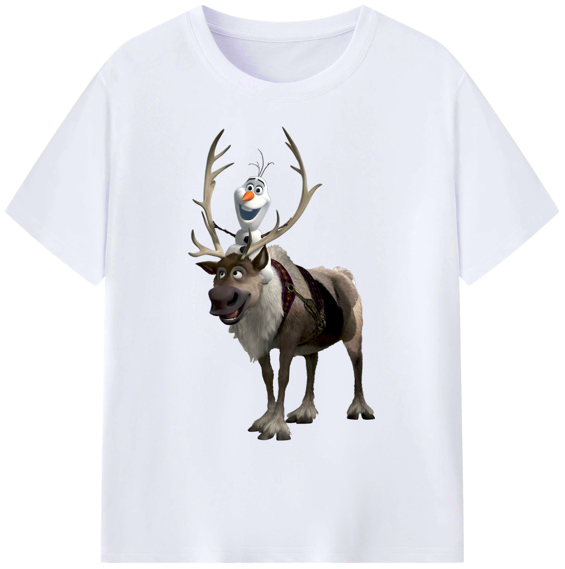 （画像用） アナと雪の女王 アンナ エルサ Frozen Anna Elsa 綿100％ メンズ半袖Tシャツ｜肌触りやわらか＆通気性