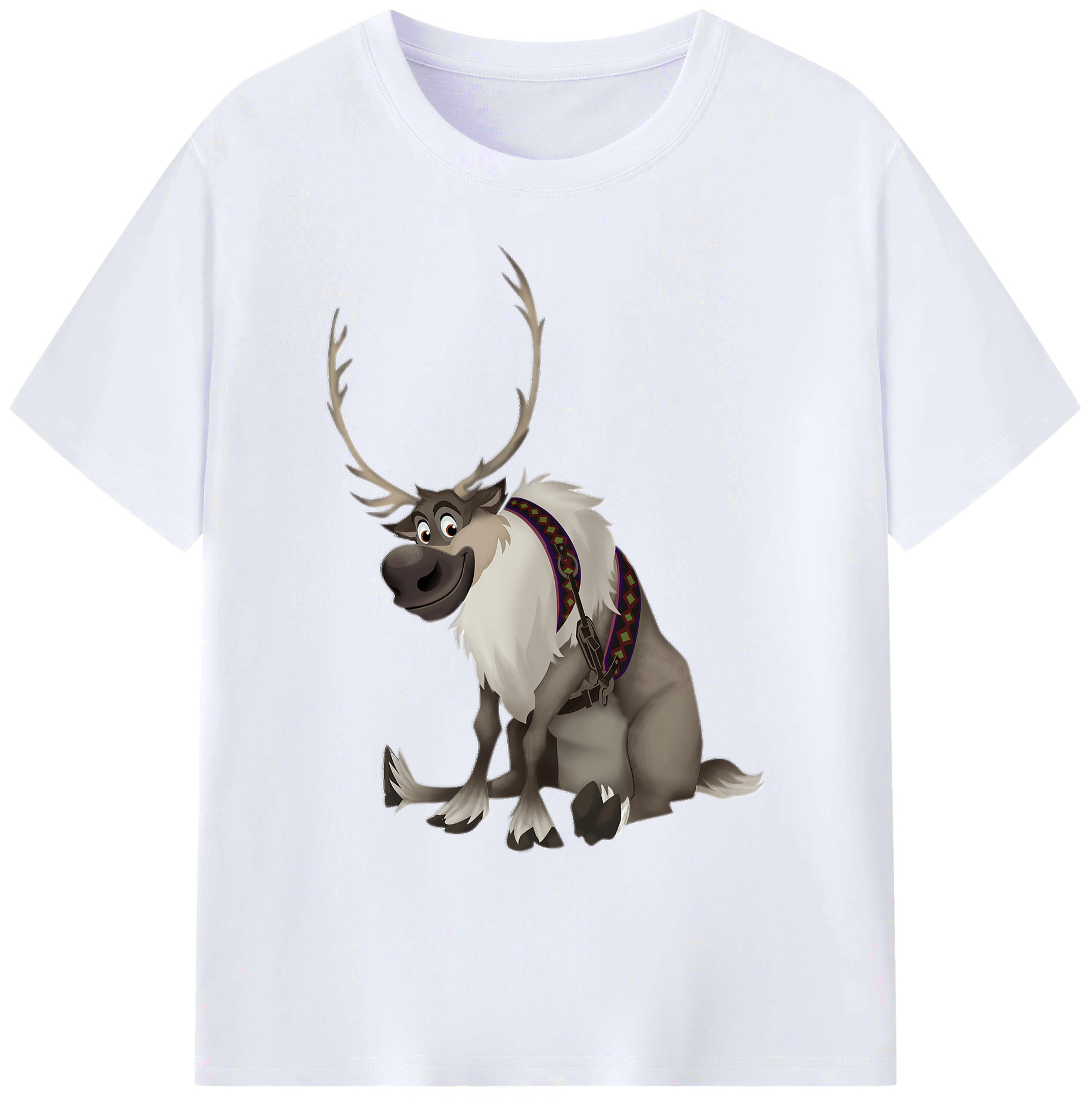 （画像用） アナと雪の女王 アンナ エルサ Frozen Anna Elsa 綿100％ メンズ半袖Tシャツ｜肌触りやわらか＆通気性