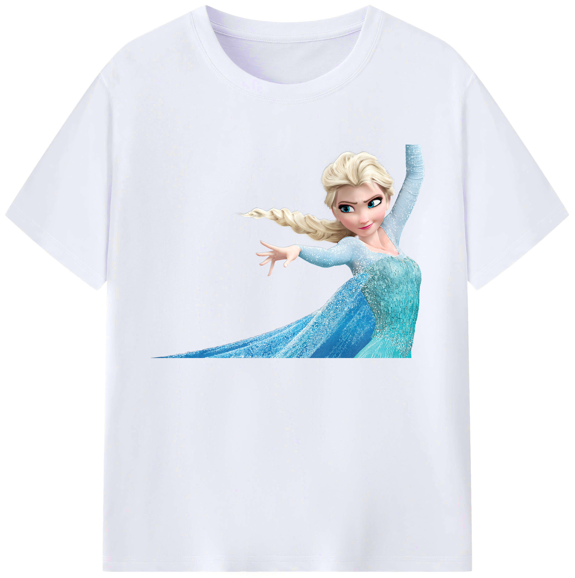 （画像用） アナと雪の女王 アンナ エルサ Frozen Anna Elsa 綿100％ メンズ半袖Tシャツ｜肌触りやわらか＆通気性