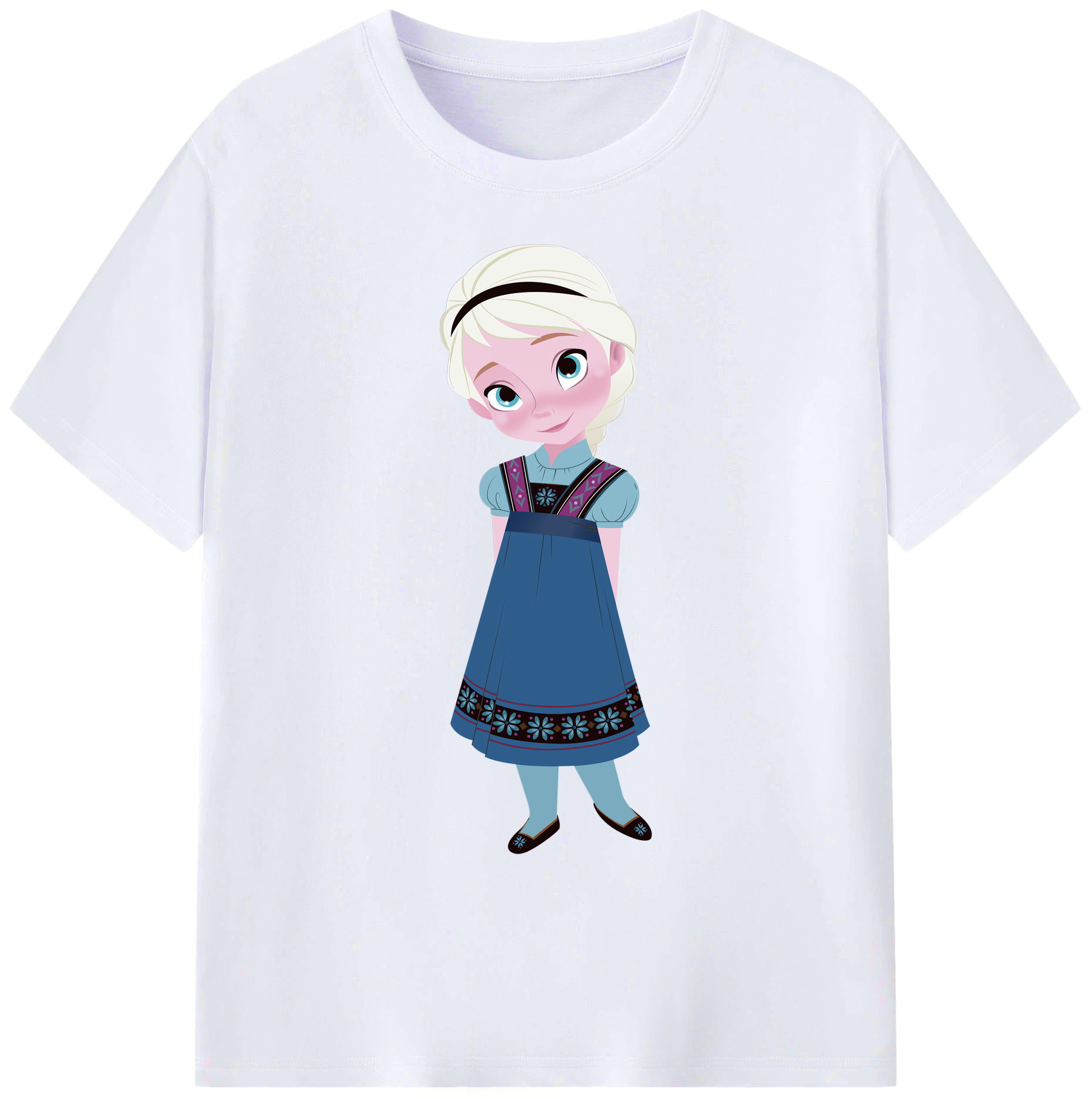 （画像用） アナと雪の女王 アンナ エルサ Frozen Anna Elsa 綿100％ メンズ半袖Tシャツ｜肌触りやわらか＆通気性