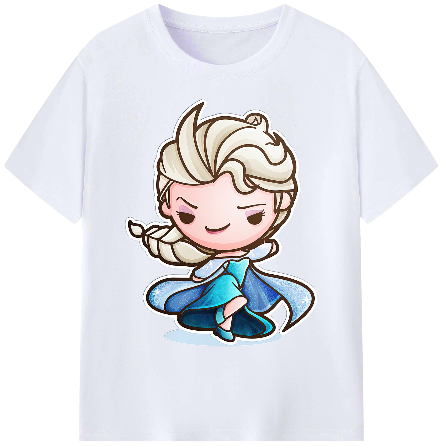 （画像用） アナと雪の女王 アンナ エルサ Frozen Anna Elsa 綿100％ メンズ半袖Tシャツ｜肌触りやわらか＆通気性