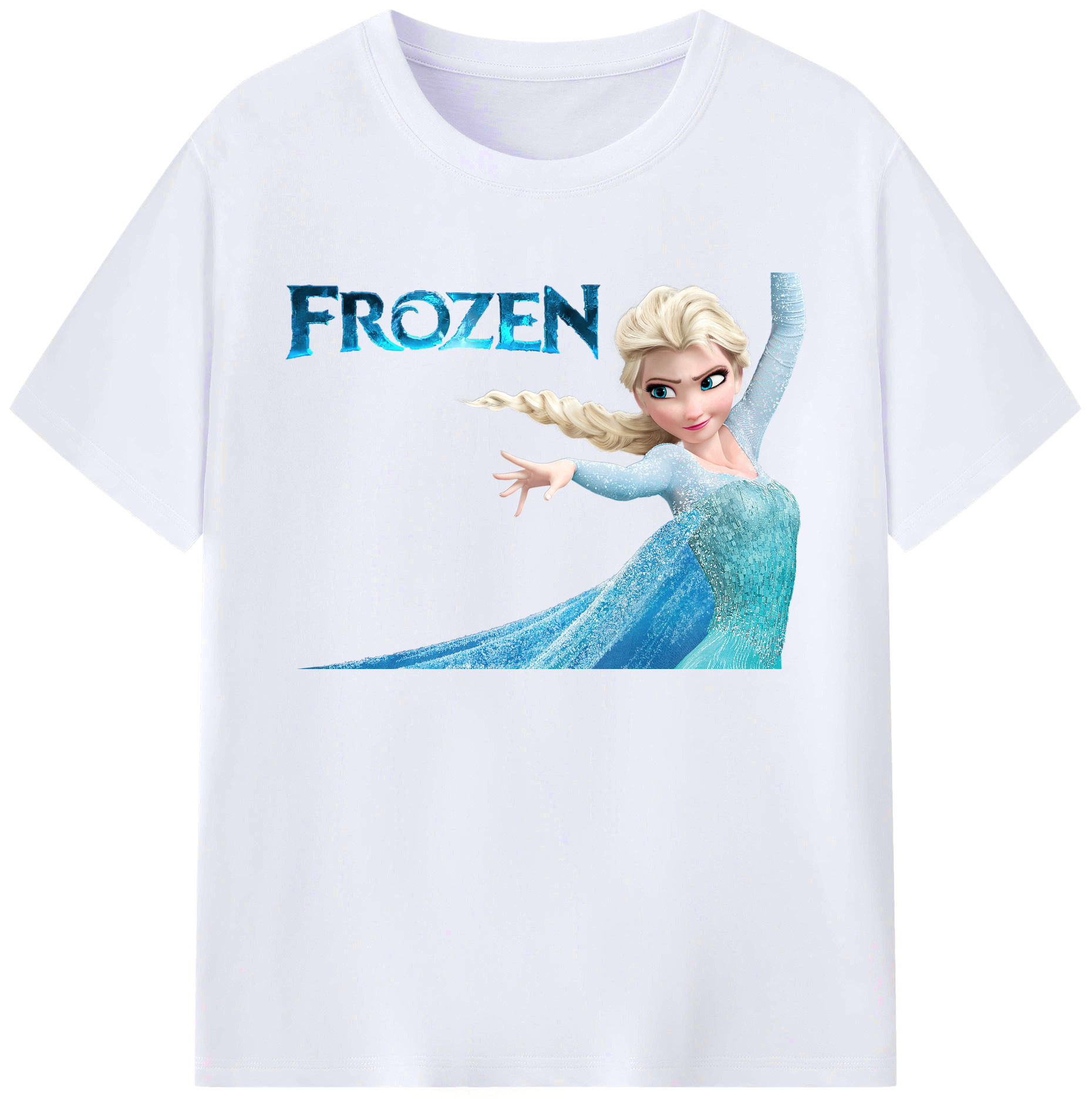 （画像用） アナと雪の女王 アンナ エルサ Frozen Anna Elsa 綿100％ メンズ半袖Tシャツ｜肌触りやわらか＆通気性