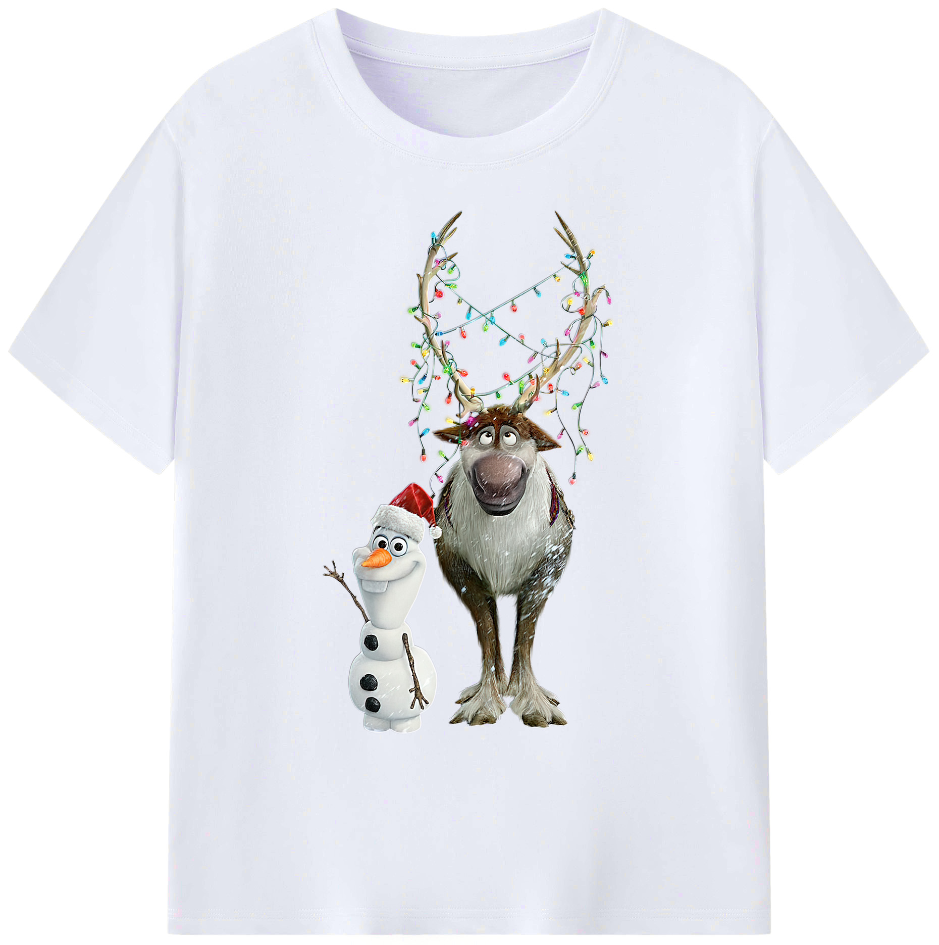 （画像用） アナと雪の女王 アンナ エルサ Frozen Anna Elsa 綿100％ メンズ半袖Tシャツ｜肌触りやわらか＆通気性