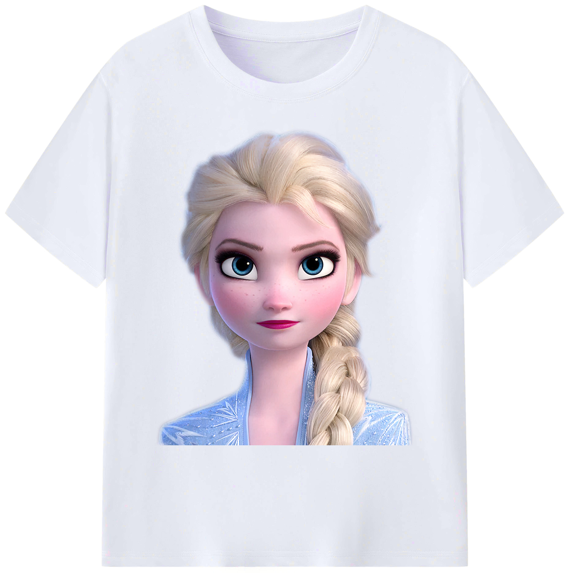 （画像用） アナと雪の女王 アンナ エルサ Frozen Anna Elsa 綿100％ メンズ半袖Tシャツ｜肌触りやわらか＆通気性