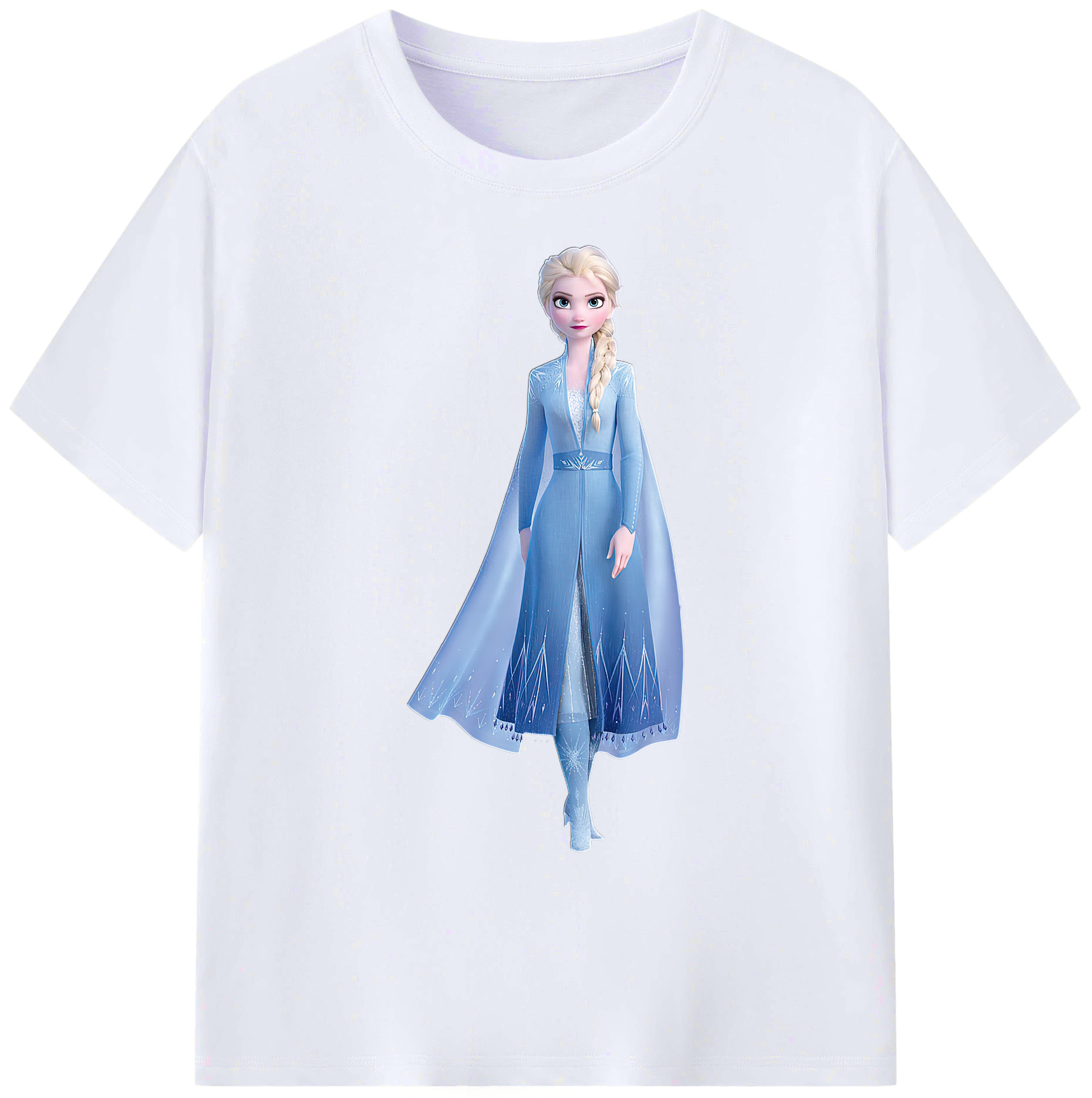 （画像用） アナと雪の女王 アンナ エルサ Frozen Anna Elsa 綿100％ メンズ半袖Tシャツ｜肌触りやわらか＆通気性