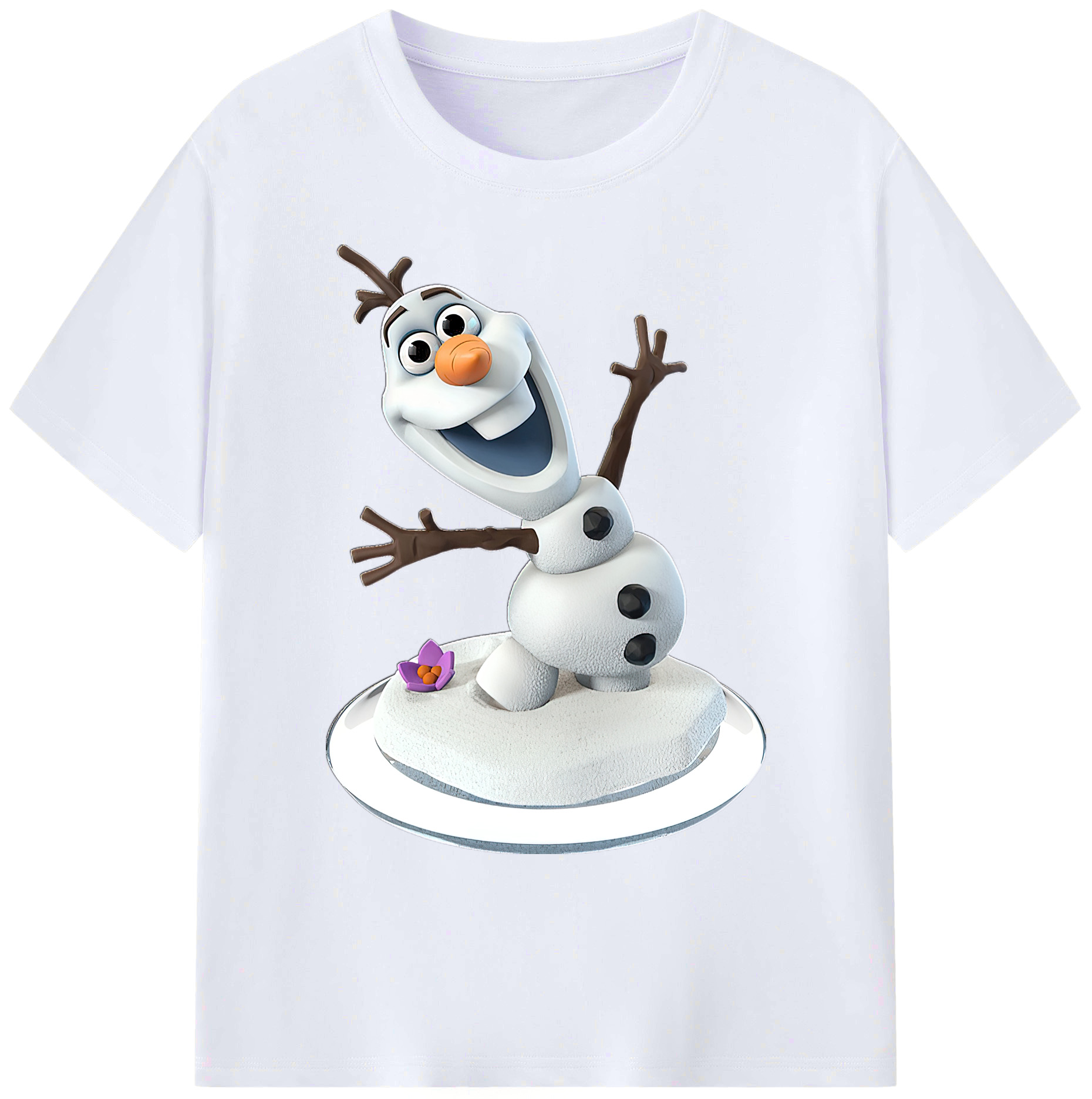 （画像用） アナと雪の女王 アンナ エルサ Frozen Anna Elsa 綿100％ メンズ半袖Tシャツ｜肌触りやわらか＆通気性