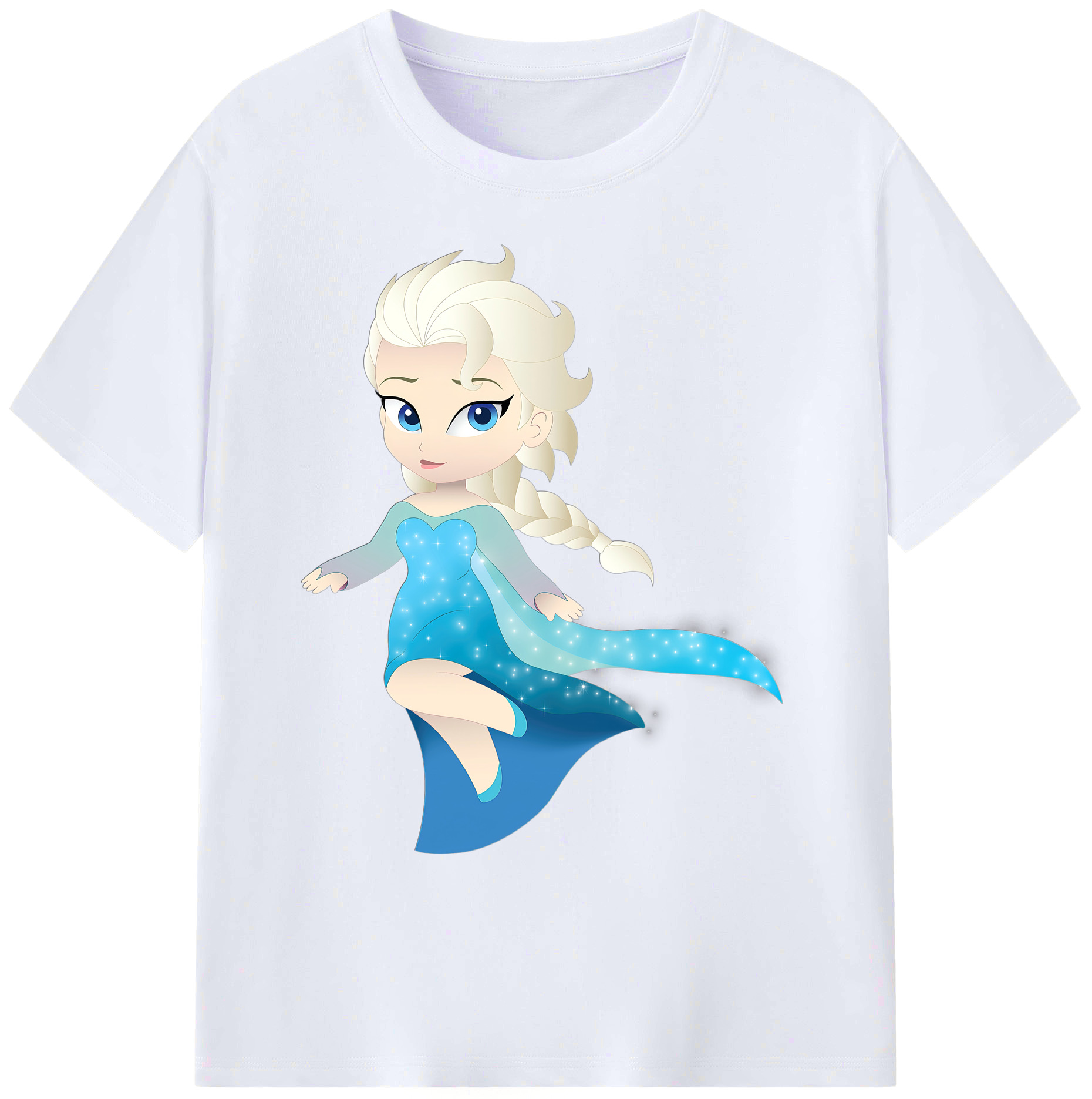 （画像用） アナと雪の女王 アンナ エルサ Frozen Anna Elsa 綿100％ メンズ半袖Tシャツ｜肌触りやわらか＆通気性