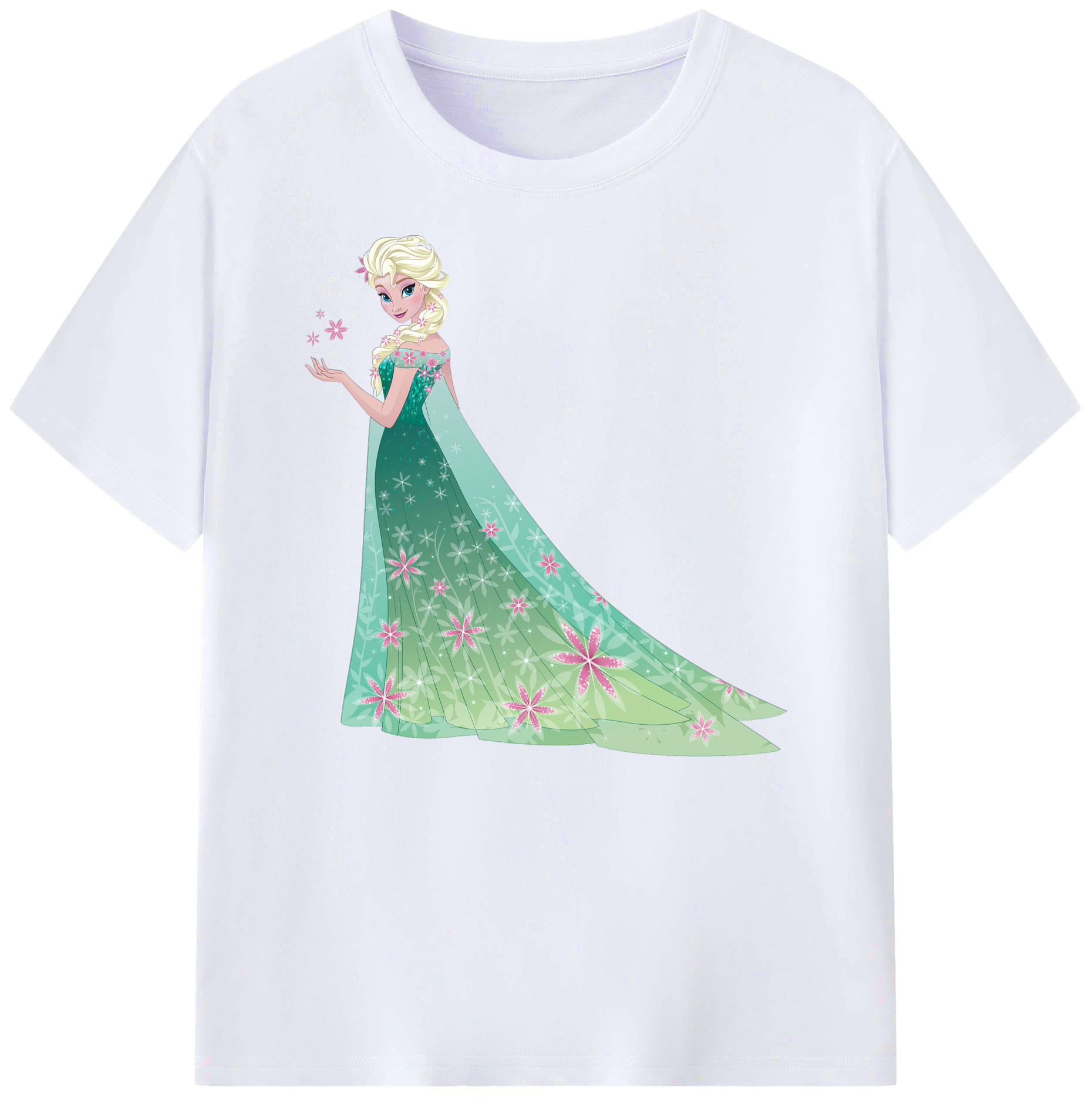 （画像用） アナと雪の女王 アンナ エルサ Frozen Anna Elsa 綿100％ メンズ半袖Tシャツ｜肌触りやわらか＆通気性