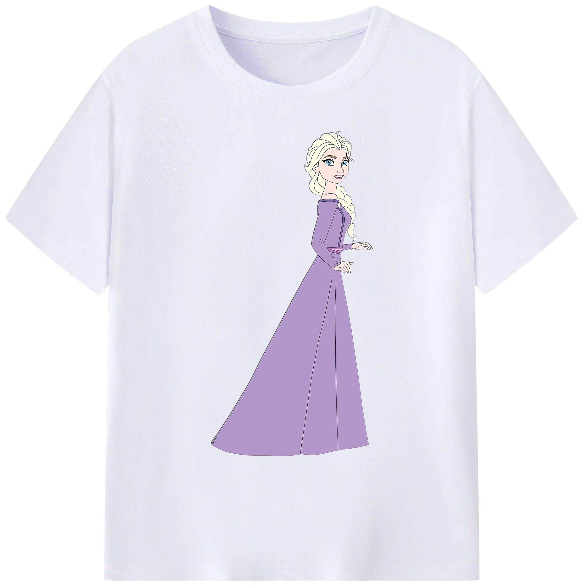 （画像用） アナと雪の女王 アンナ エルサ Frozen Anna Elsa 綿100％ メンズ半袖Tシャツ｜肌触りやわらか＆通気性