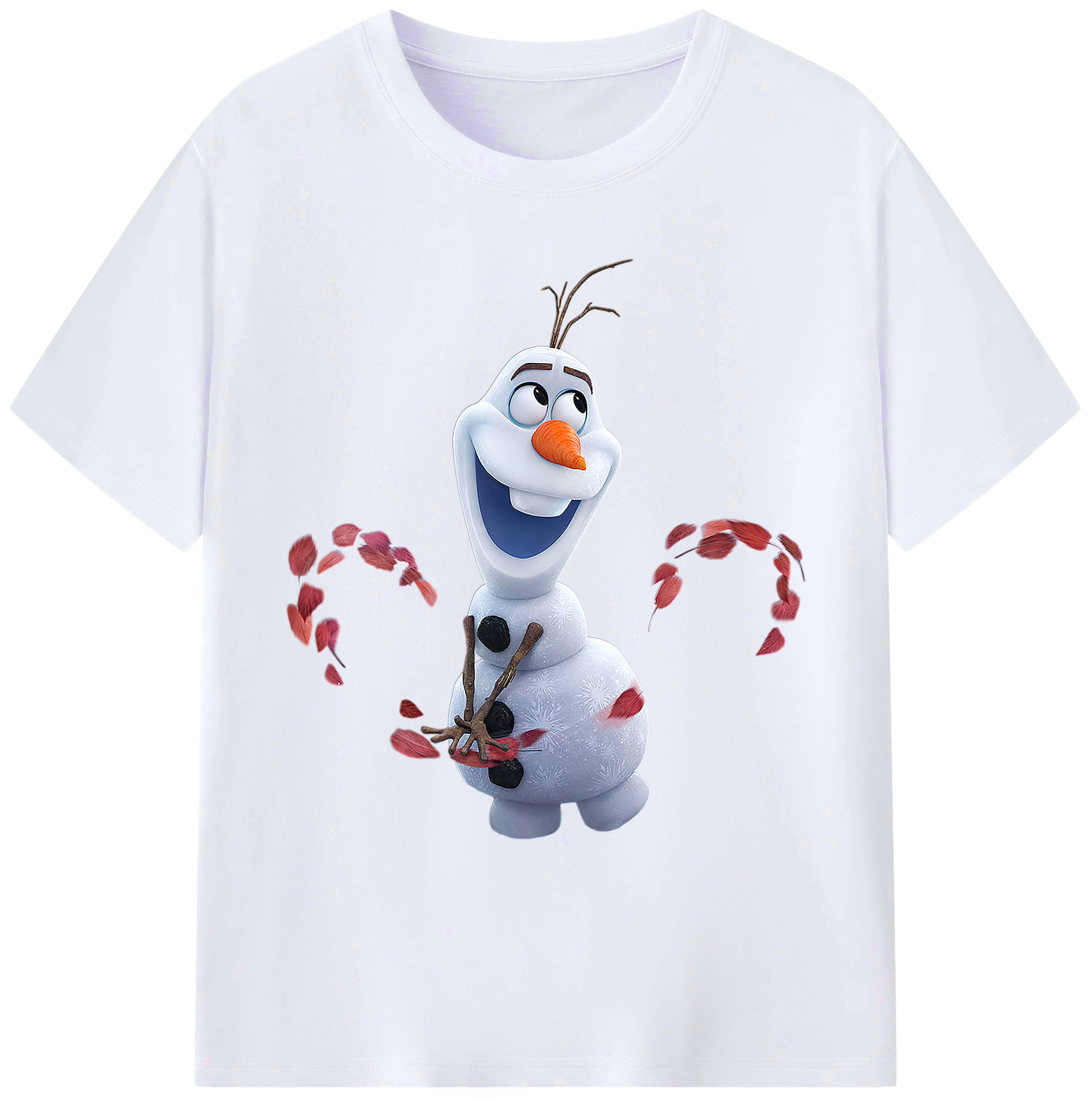 （画像用） アナと雪の女王 アンナ エルサ Frozen Anna Elsa 綿100％ メンズ半袖Tシャツ｜肌触りやわらか＆通気性