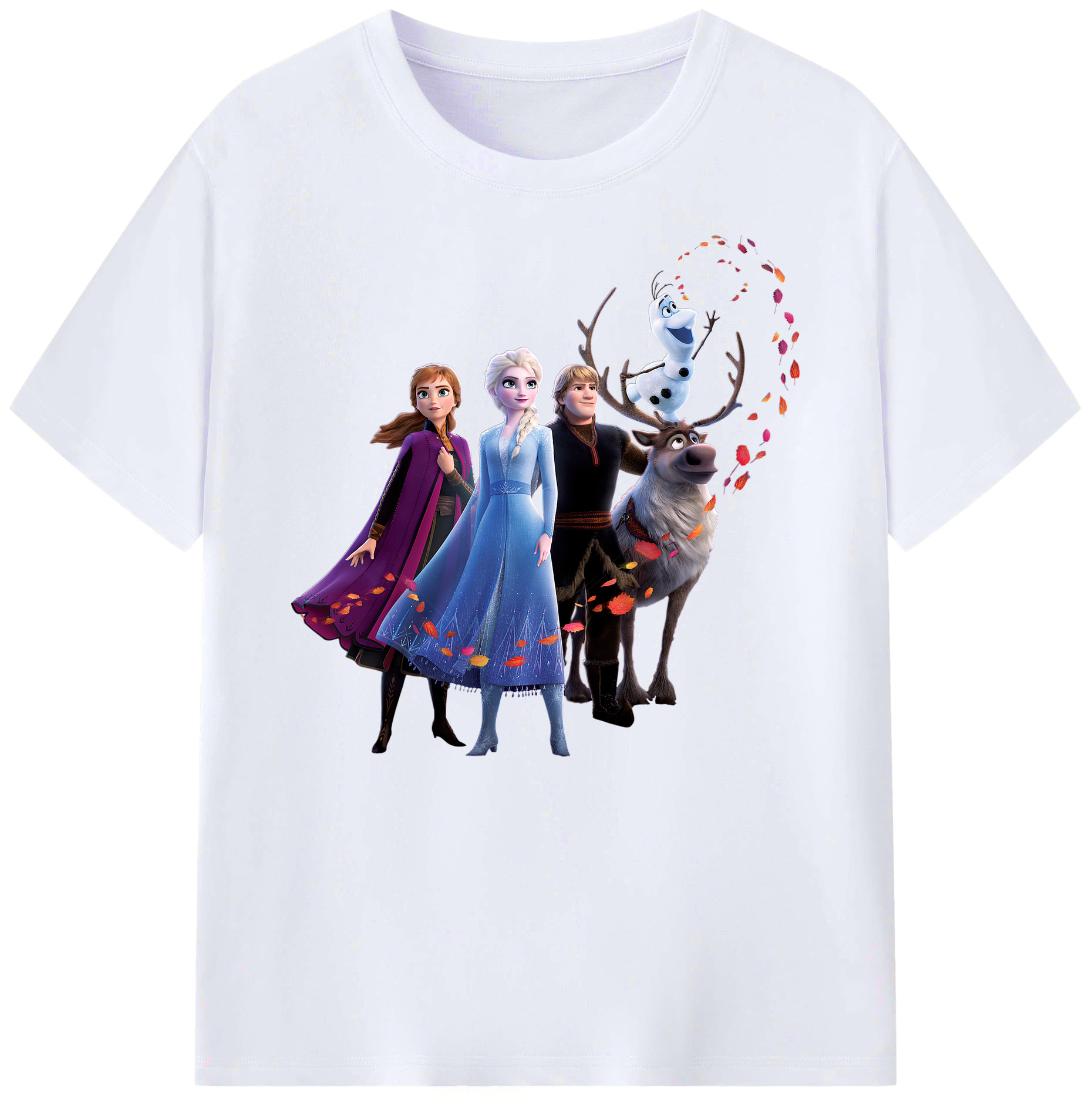 （画像用） アナと雪の女王 アンナ エルサ Frozen Anna Elsa 綿100％ メンズ半袖Tシャツ｜肌触りやわらか＆通気性
