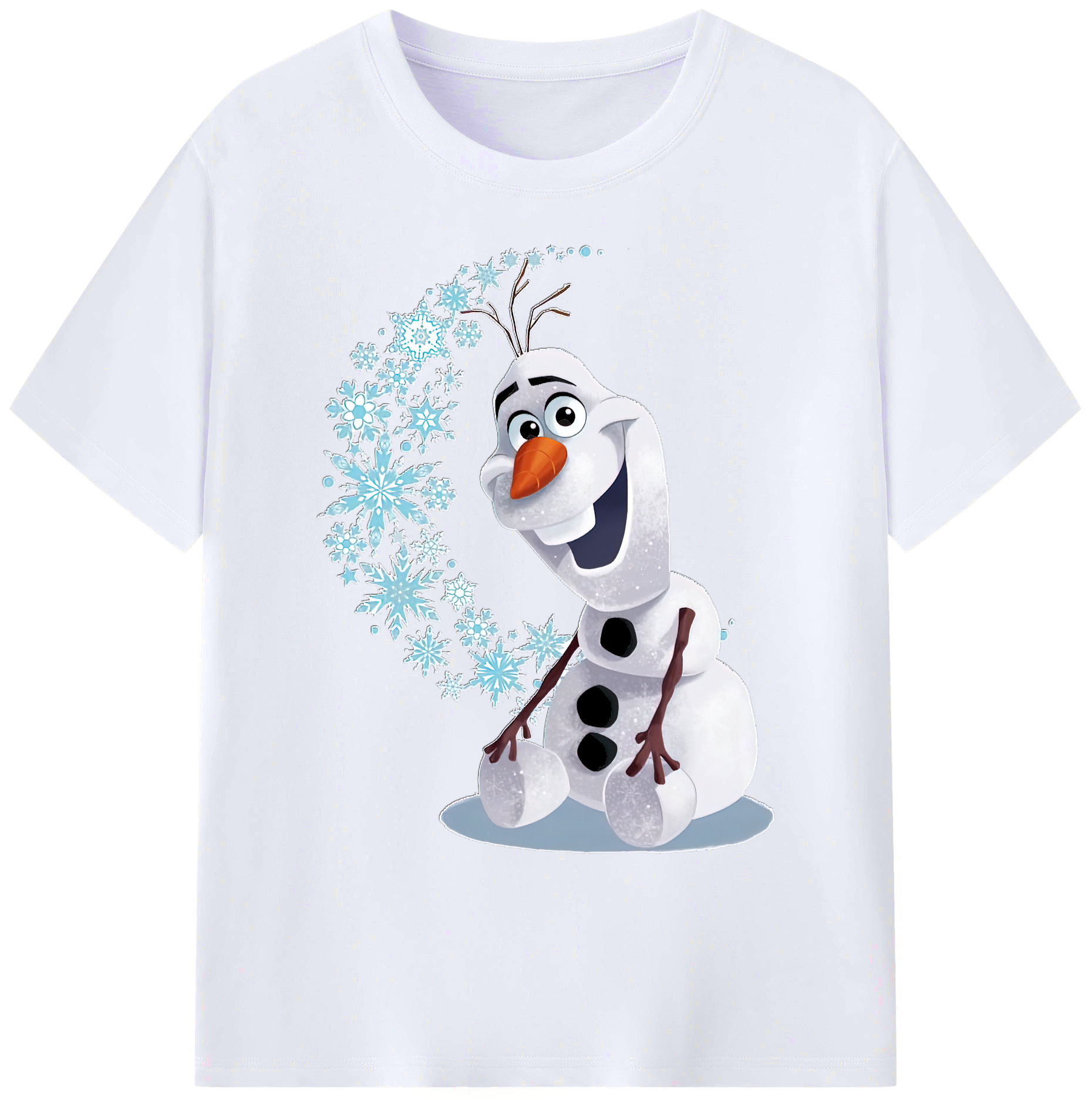 （画像用） アナと雪の女王 アンナ エルサ Frozen Anna Elsa 綿100％ メンズ半袖Tシャツ｜肌触りやわらか＆通気性