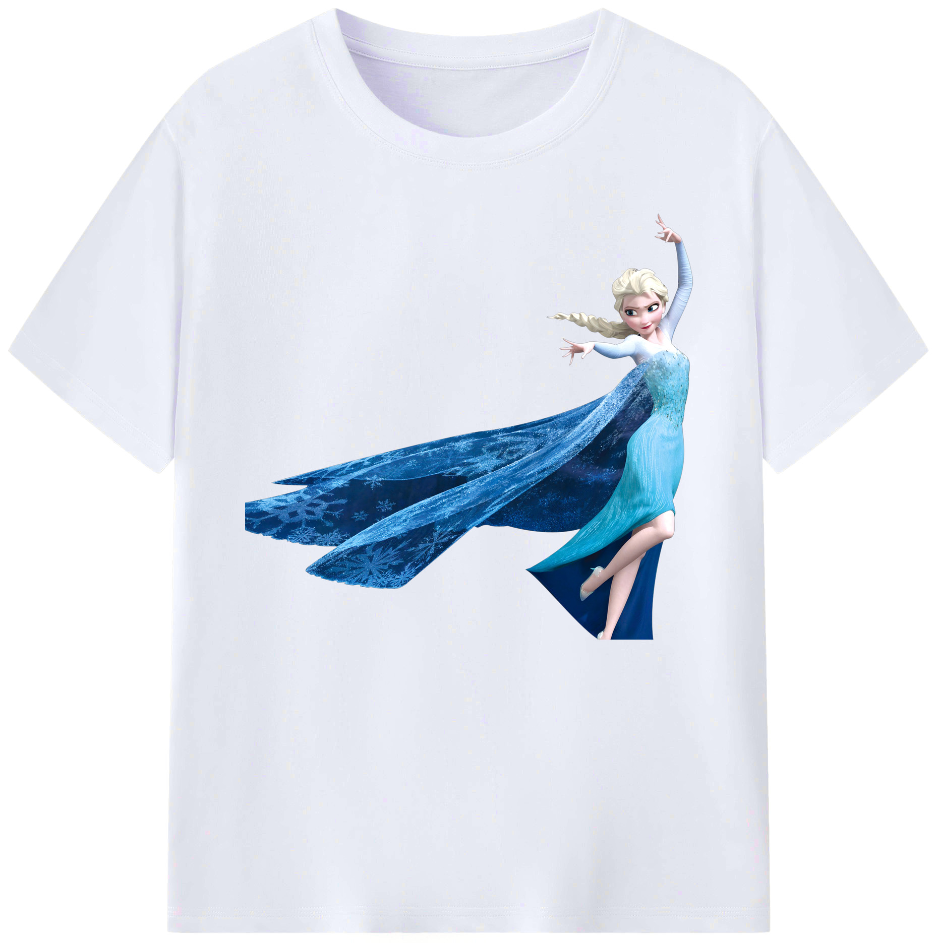 （画像用） アナと雪の女王 アンナ エルサ Frozen Anna Elsa 綿100％ メンズ半袖Tシャツ｜肌触りやわらか＆通気性