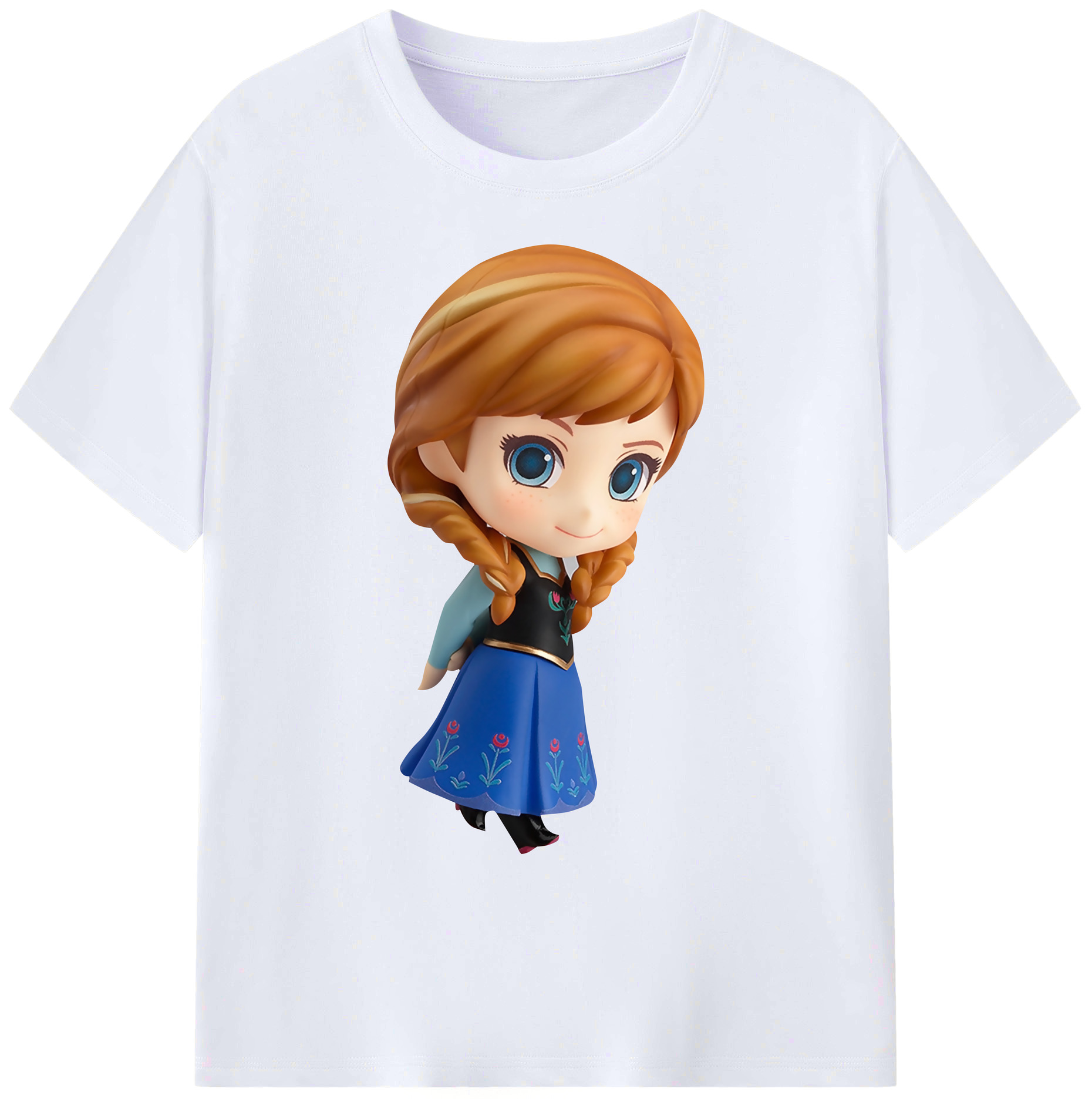 （画像用） アナと雪の女王 アンナ エルサ Frozen Anna Elsa 綿100％ メンズ半袖Tシャツ｜肌触りやわらか＆通気性
