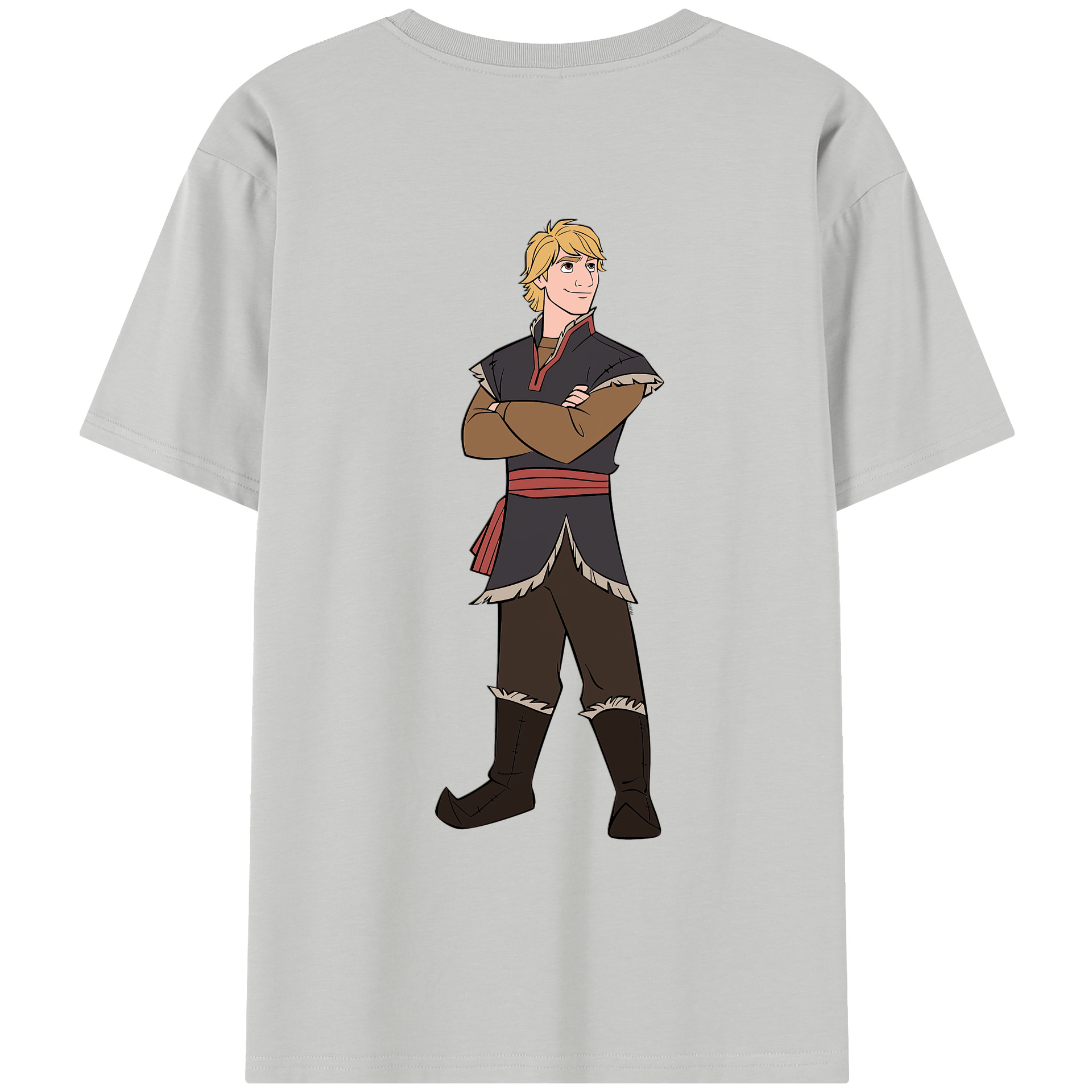 （画像用） アナと雪の女王 アンナ エルサ Frozen Anna Elsa レディース半袖Tシャツ(バックプリント)