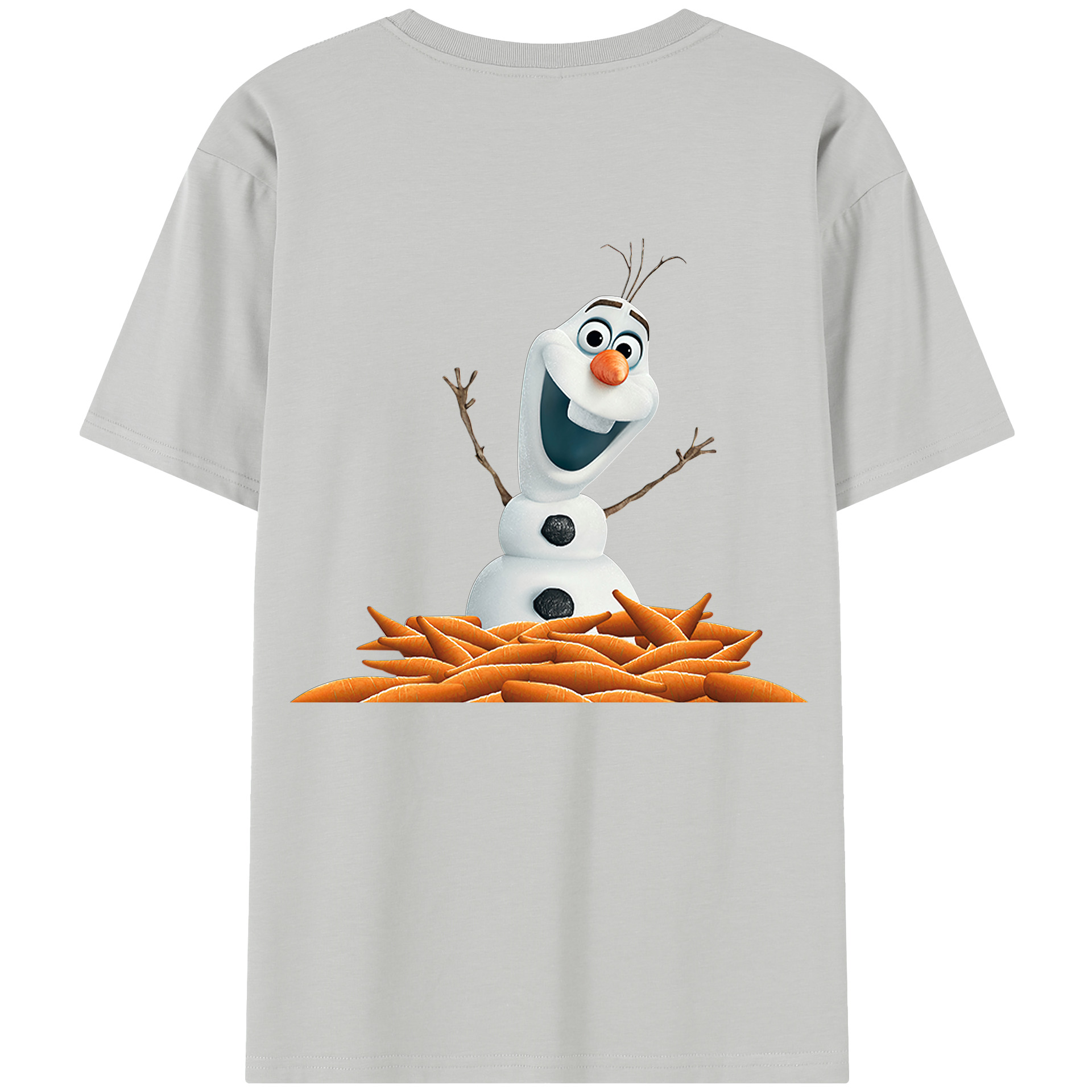 （画像用） アナと雪の女王 アンナ エルサ Frozen Anna Elsa レディース半袖Tシャツ(バックプリント)
