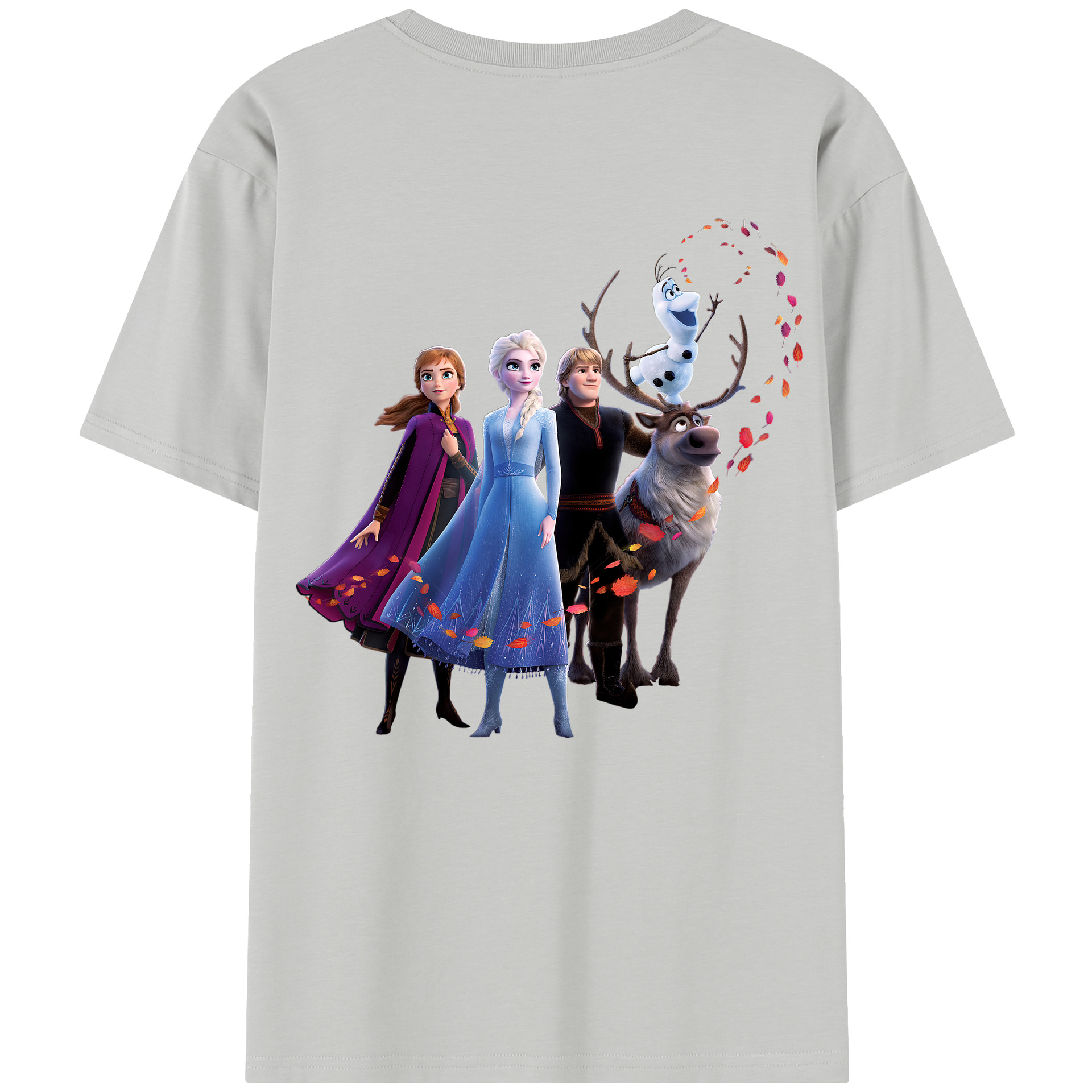 （画像用） アナと雪の女王 アンナ エルサ Frozen Anna Elsa レディース半袖Tシャツ(バックプリント)