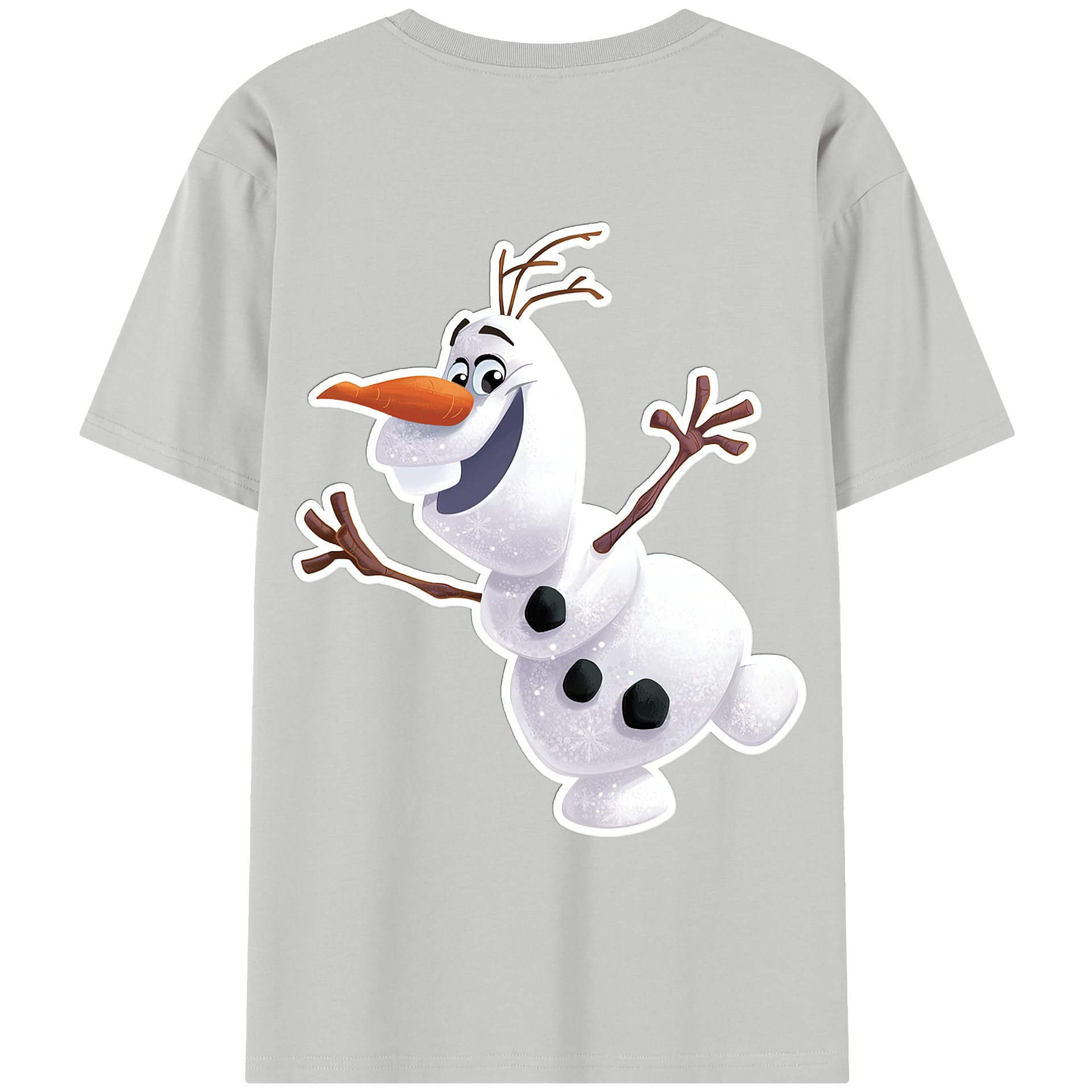 （画像用） アナと雪の女王 アンナ エルサ Frozen Anna Elsa レディース半袖Tシャツ(バックプリント)
