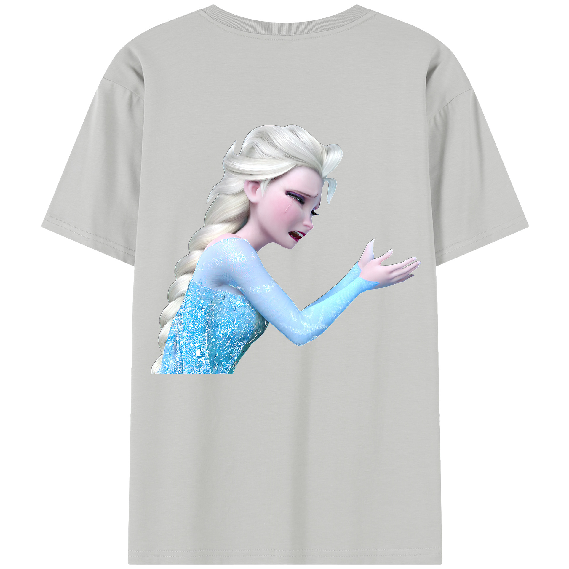 （画像用） アナと雪の女王 アンナ エルサ Frozen Anna Elsa レディース半袖Tシャツ(バックプリント)